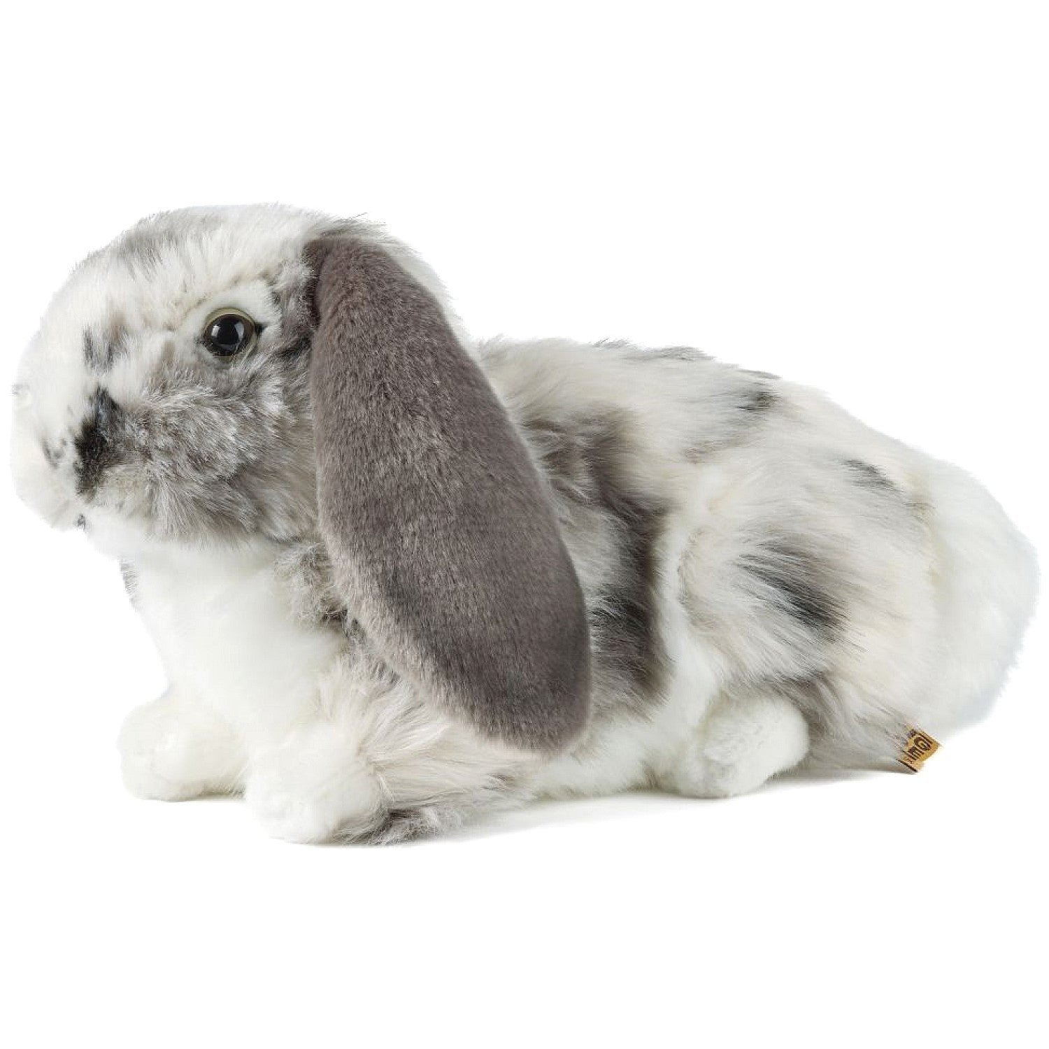 Living Nature - Grey Dutch Lop Eared Rabbit Super Soft Plush 26cm