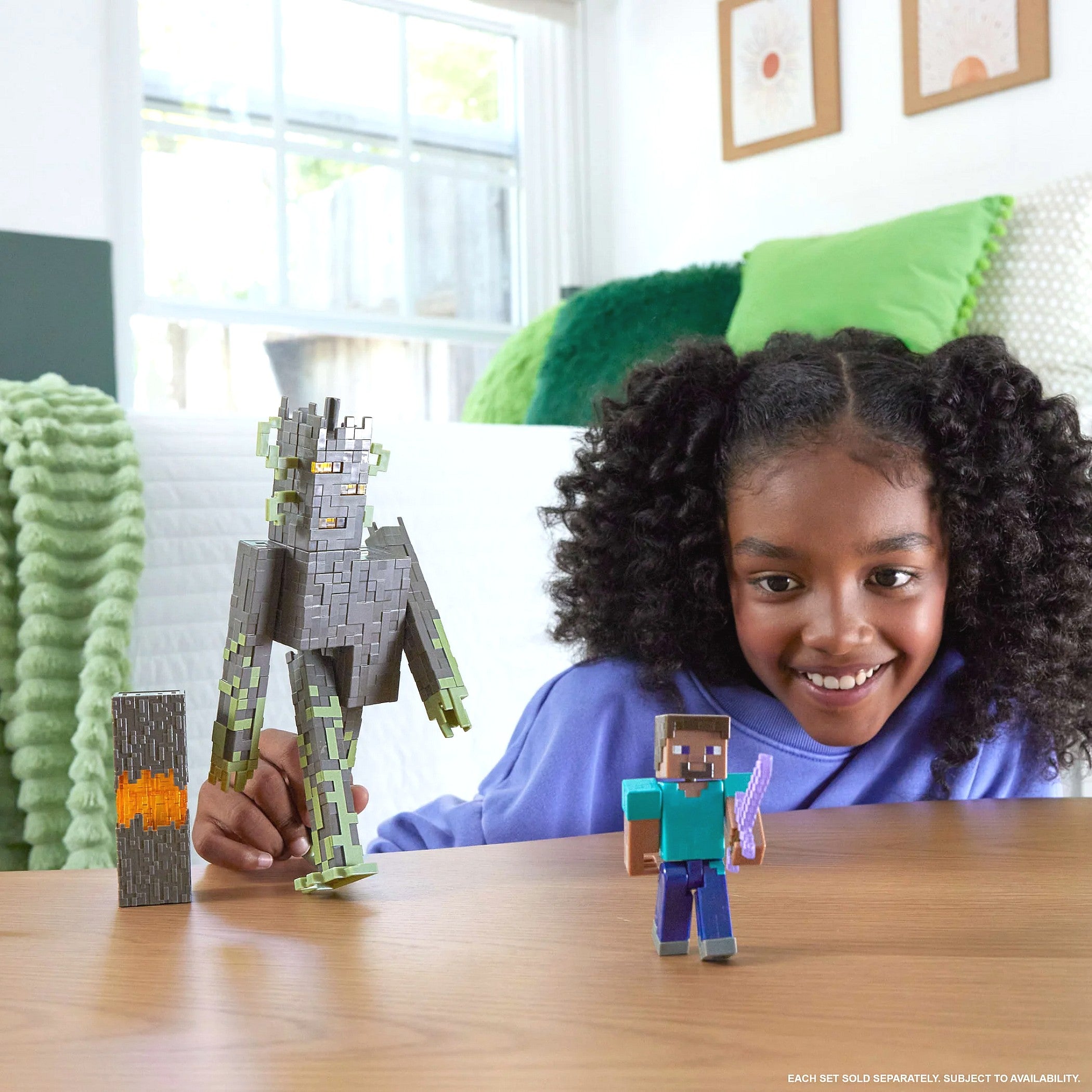 Minecraft - The Creaking 8-inch Action Figure with Interactive Lights Sounds & Accessories - Mattel