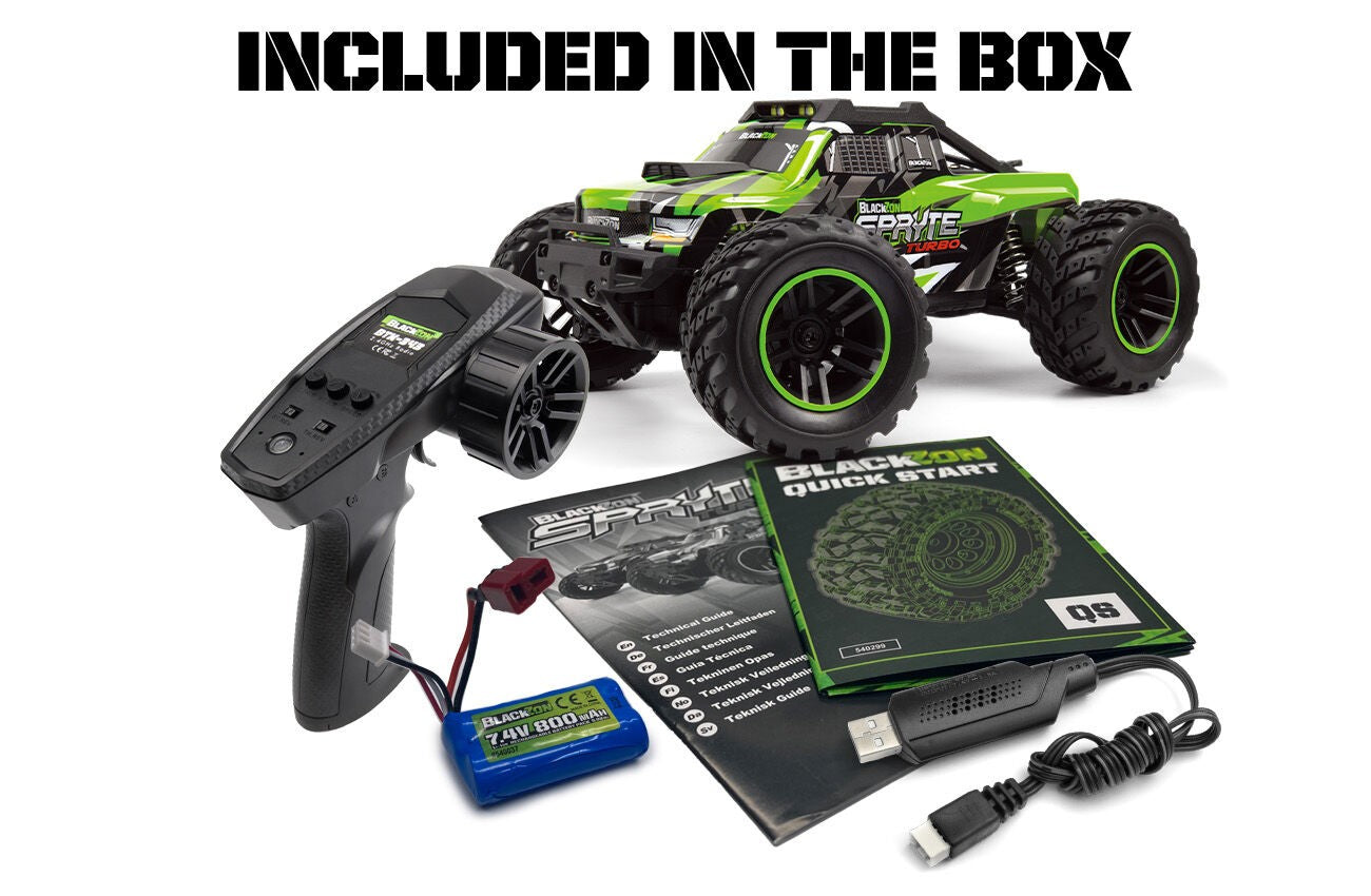 BLACKZON SPRYTE MT TURBO 1/20 4WD MONSTER TRUCK – RED