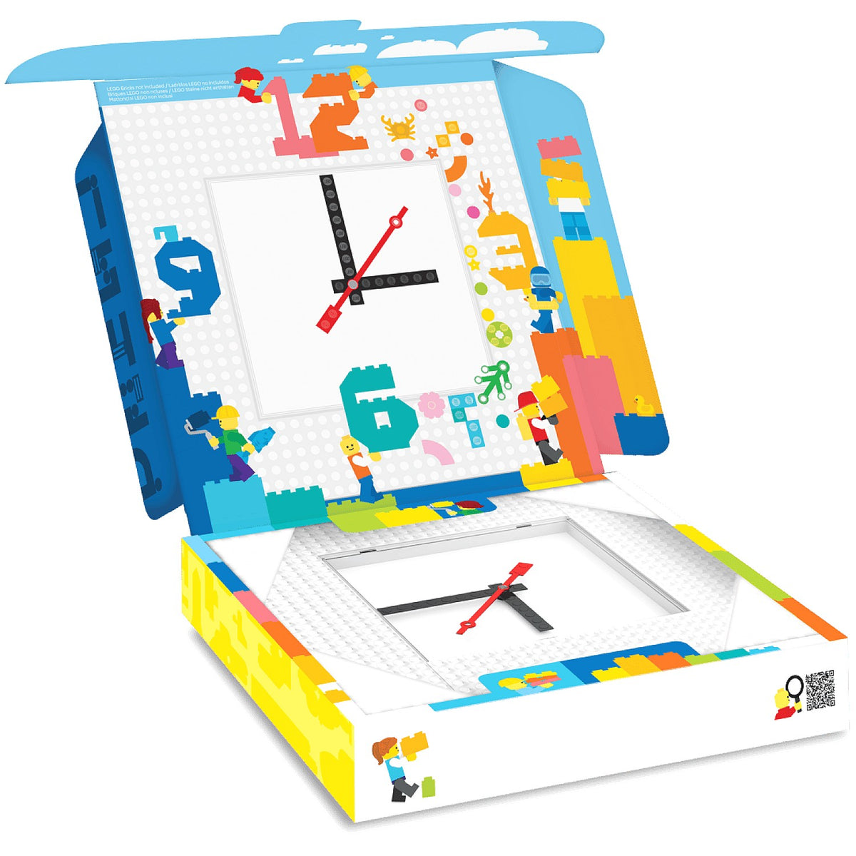 LEGO - Wall Clock White (My Own Creation)