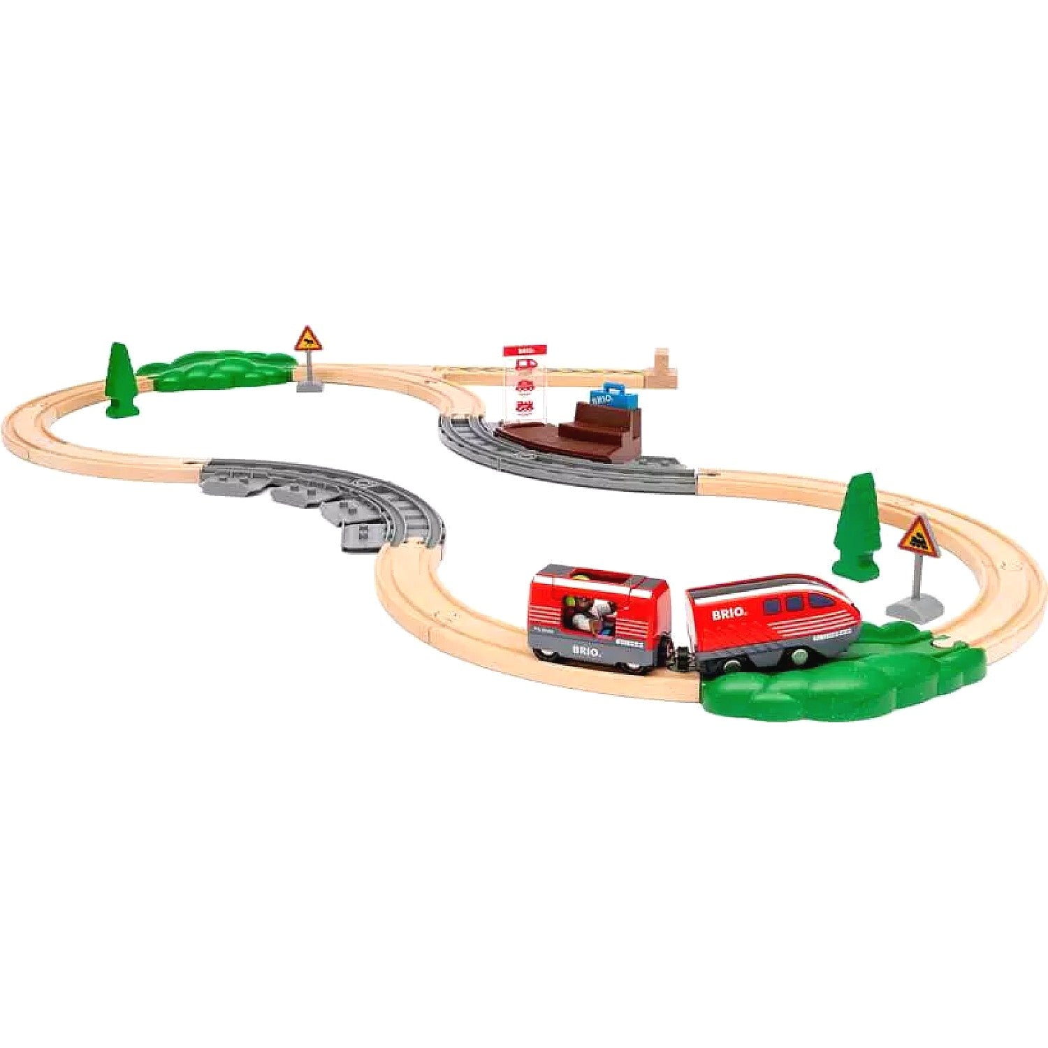 BRIO World - Pull Back Train Set 28 Pieces