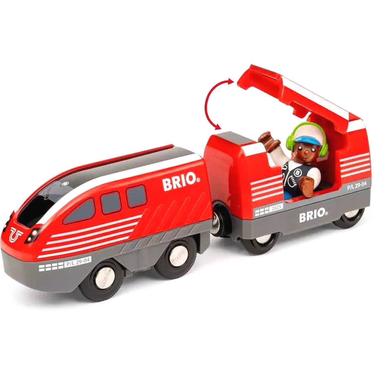 BRIO World - Pull Back Train Set 28 Pieces