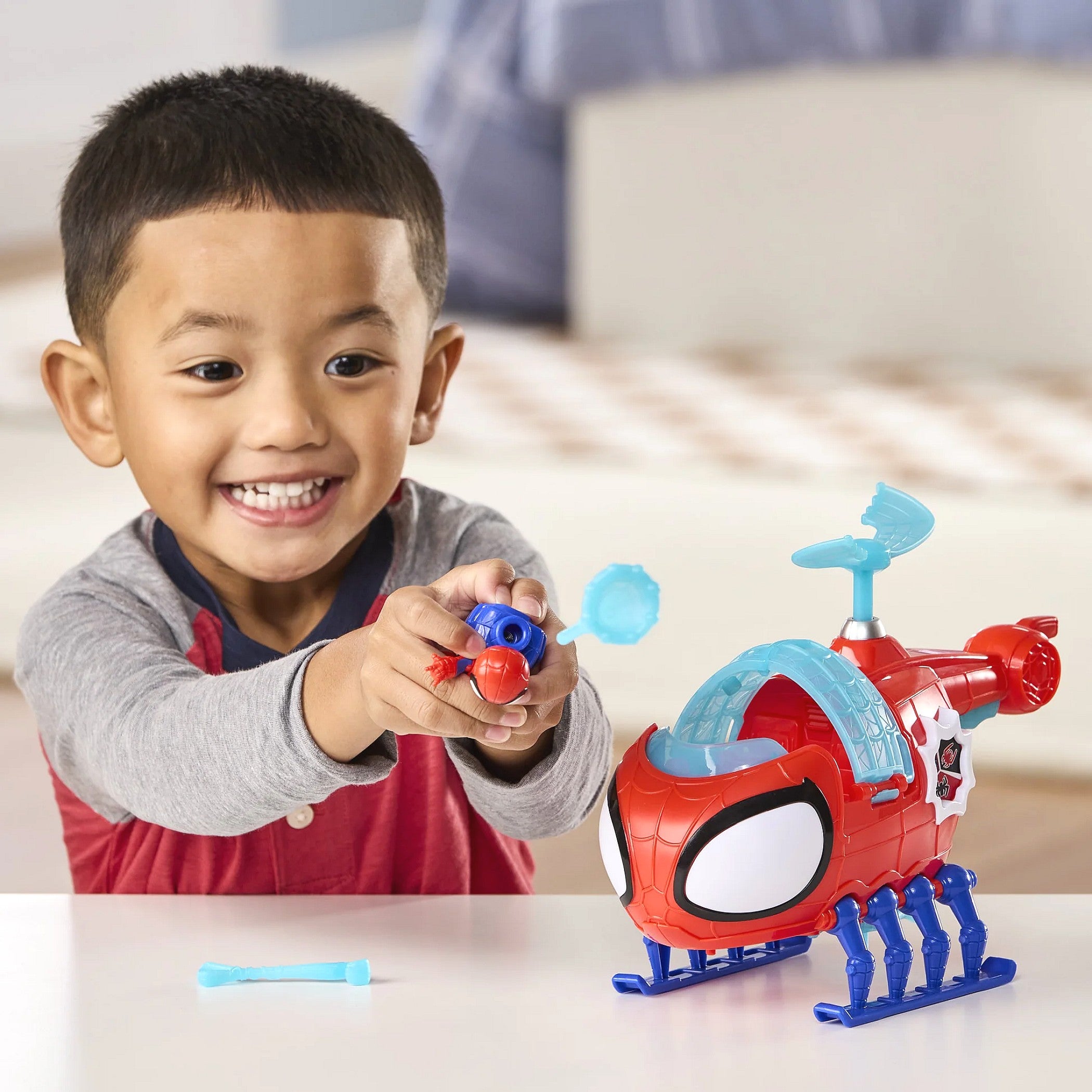 Marvel - Spidey and His Amazing Friends Team Spidey Spidey Copter Vehicle & Figure - Hasbro