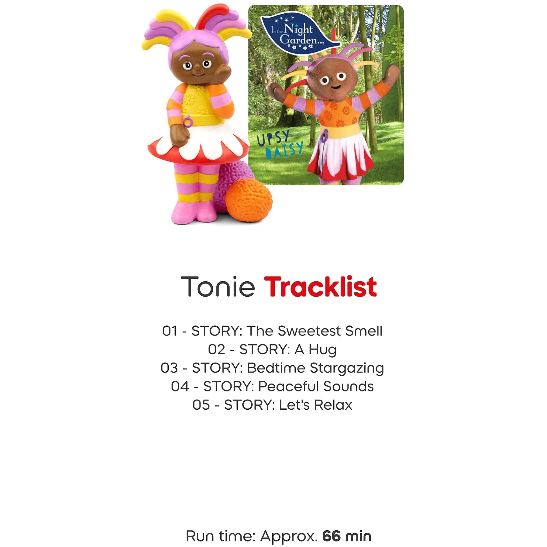 Tonies - In The Night Garden: Bedtime with Upsy Daisy Tonie Audio Character (Toniebox not Included)