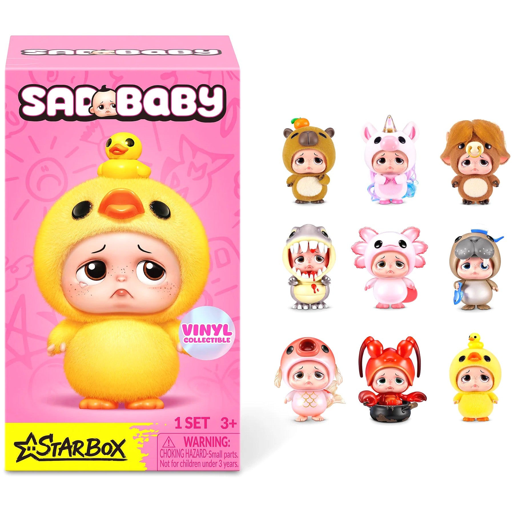 STARBOX - Sad Baby Animals Vinyl Collectibles Series 1 Box Blind Box