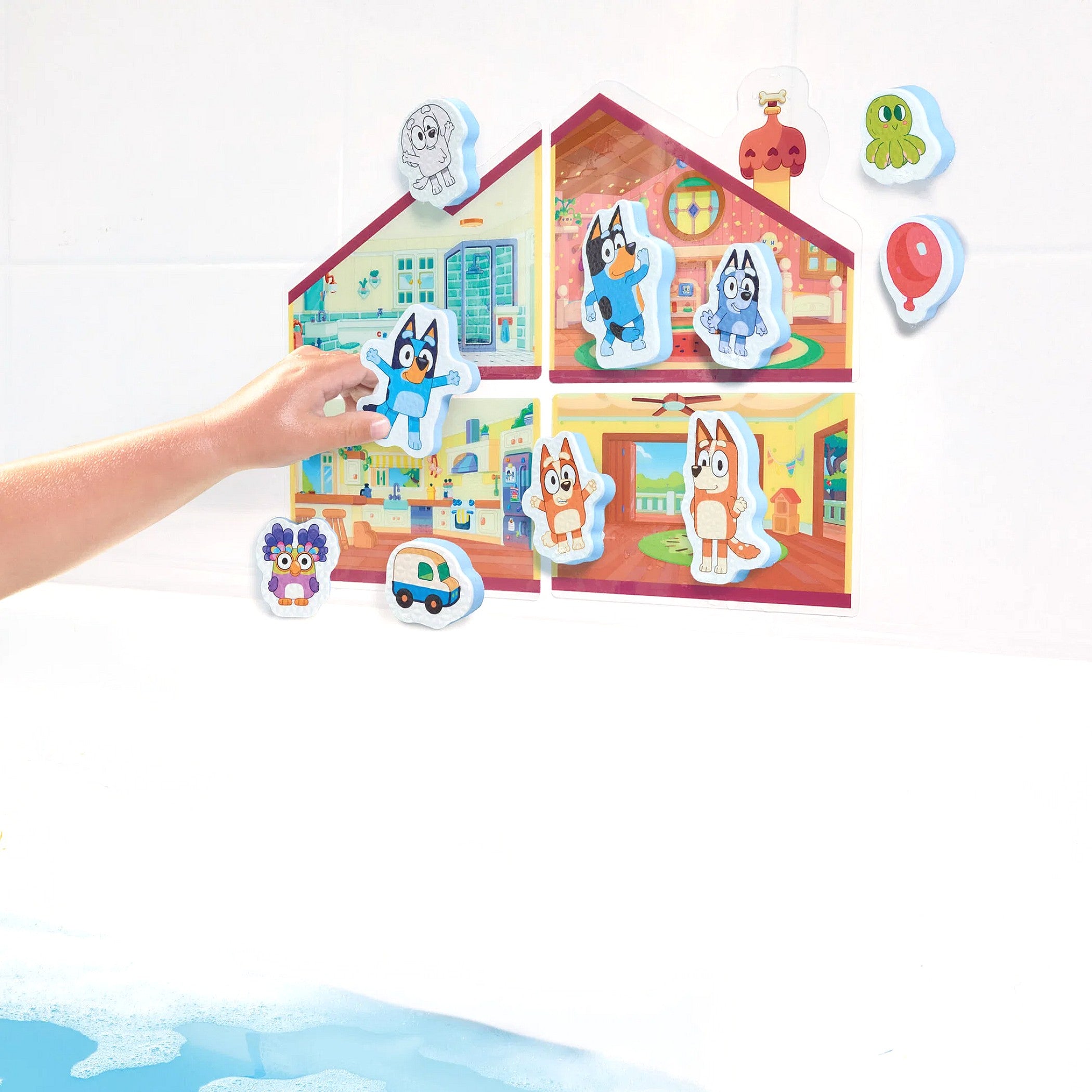 TOMY - Toomies Playdate at Bluey's Bath Sticker Set
