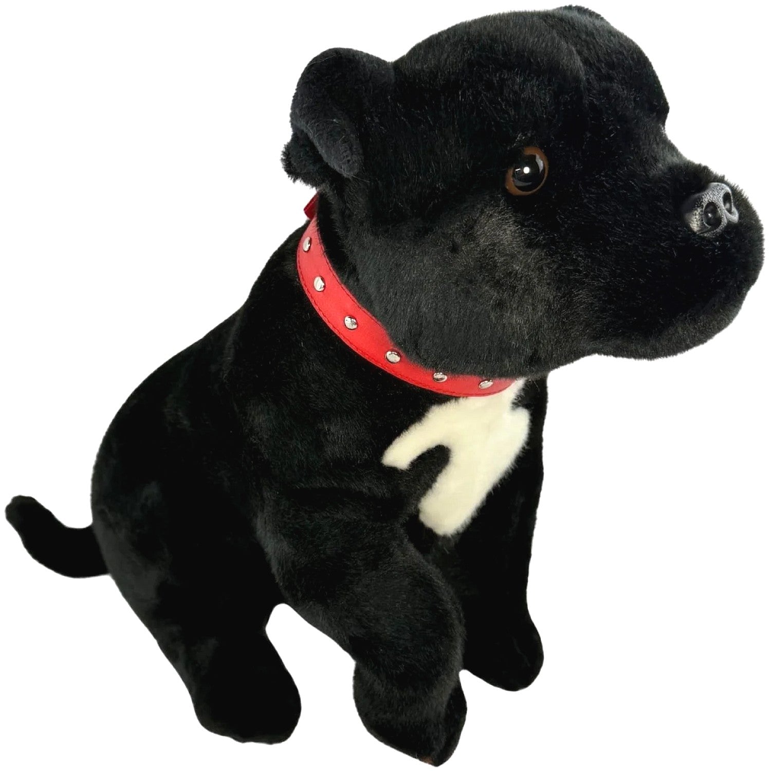 Bocchetta - DJ Black Staffy Sitting Soft Plush 32cm