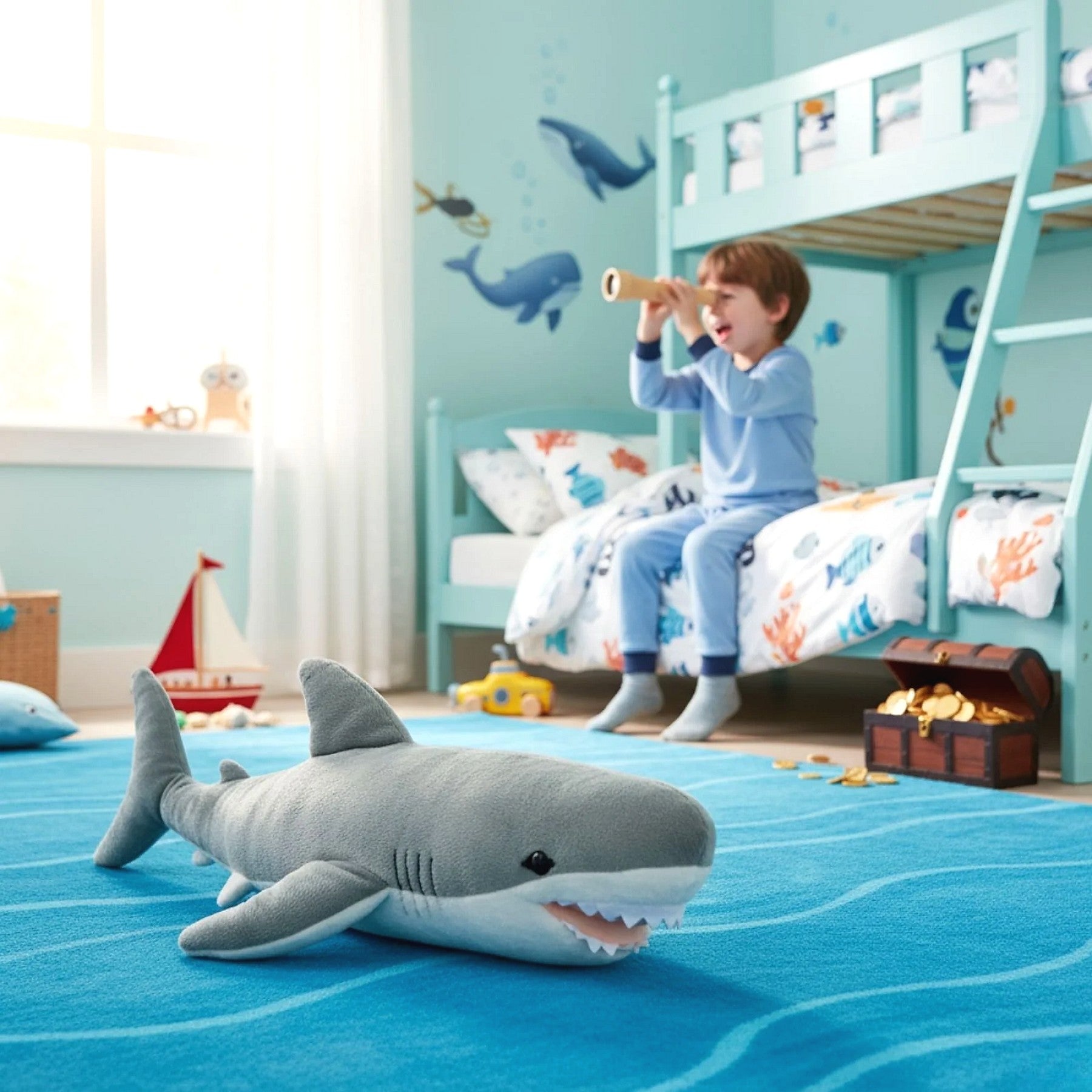 Bocchetta - Arctic Great White Shark Soft Plush 48cm