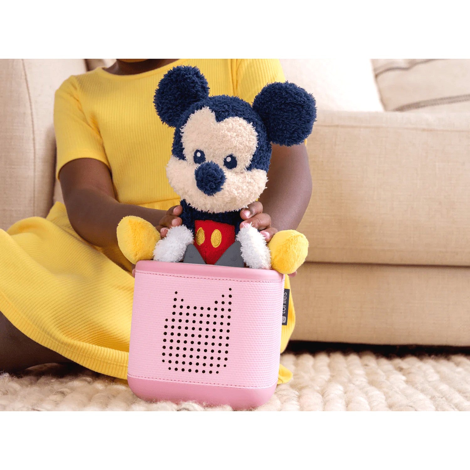 Tonies - Cuddle Tonie: Disney Mickey Mouse Tonie Audio Character Plush (Toniebox not Included)