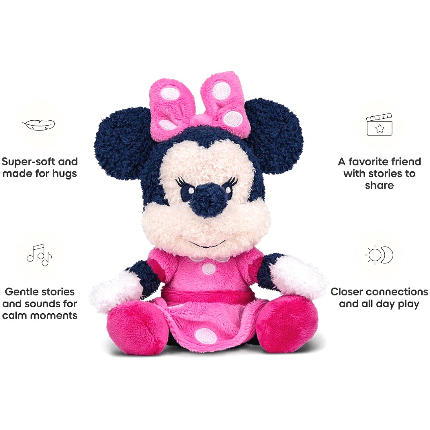 Tonies - Cuddle Tonie: Disney Minnie Mouse Tonie Audio Character Plush (Toniebox not Included)
