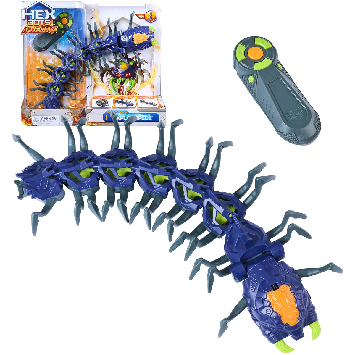 Hex Bots - Alive Inside Remote Control Explodapede - Spin Master