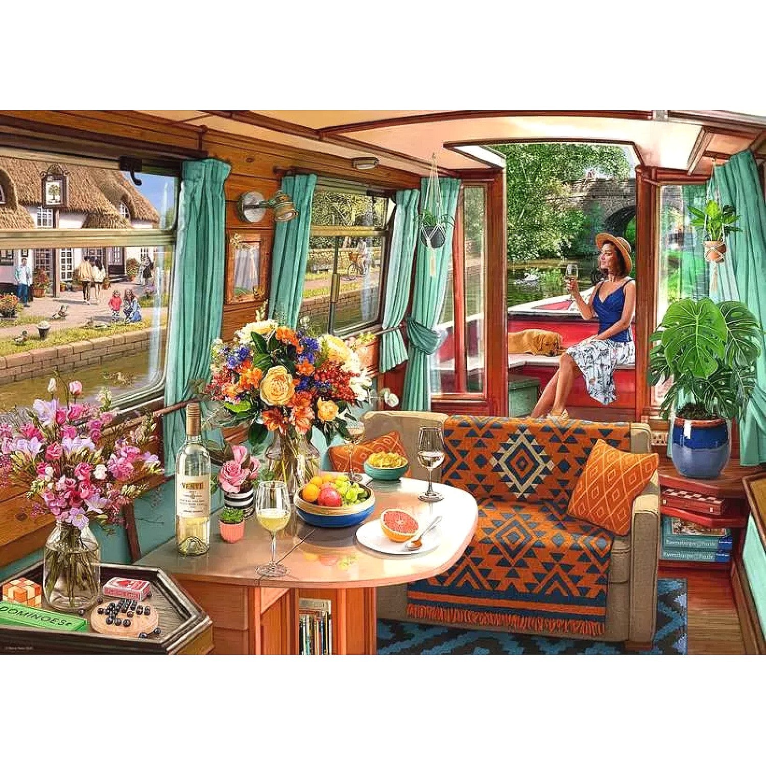 Ravensburger - View from my Window No.1 Canal Boat Jigsaw Puzzle 1000 Pieces