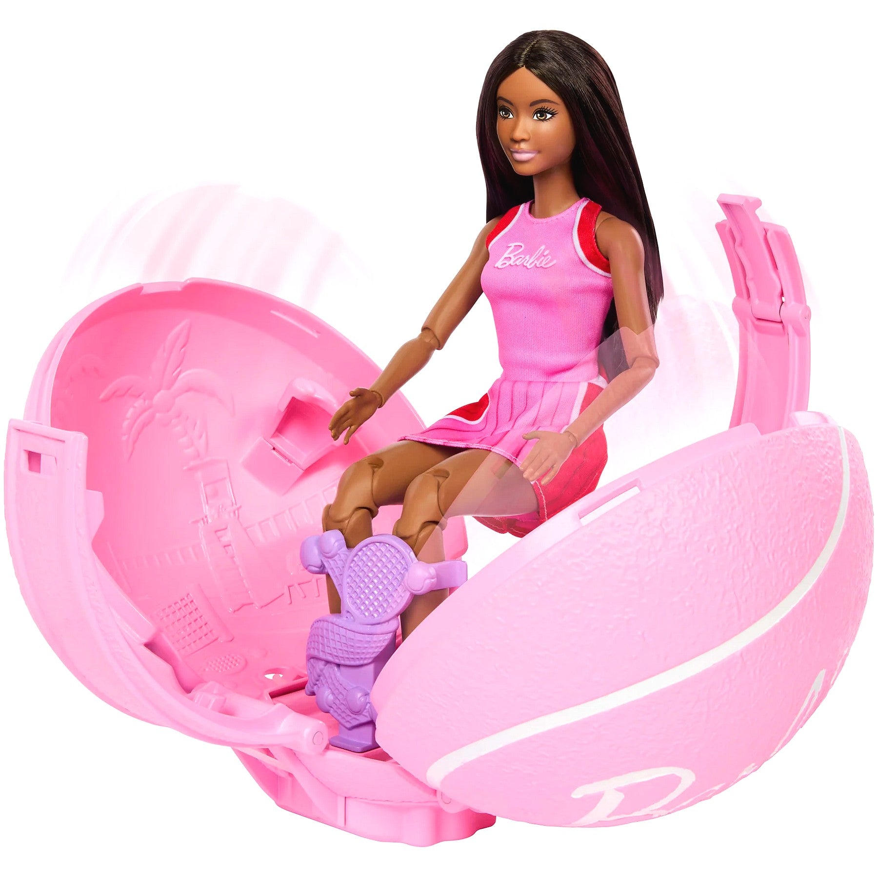 Barbie - Team Barbie Roll & Reveal Tennis Player Fashion Doll Playset - Mattel