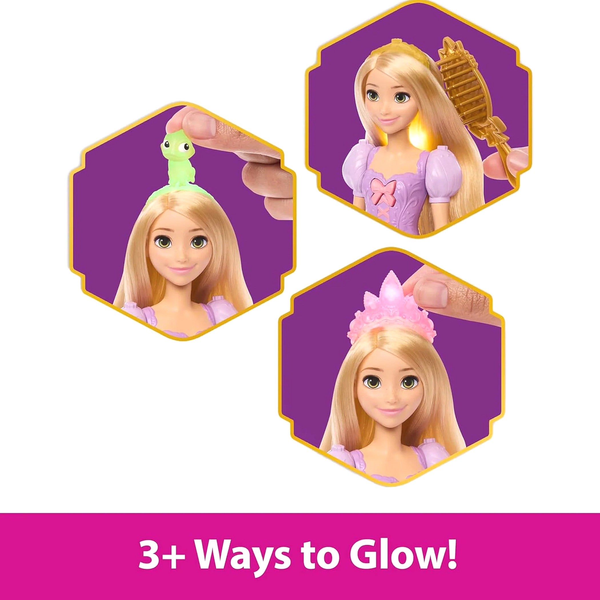 Disney - Rapunzel Light-Up Hair Rapunzel Fashion Doll - Mattel