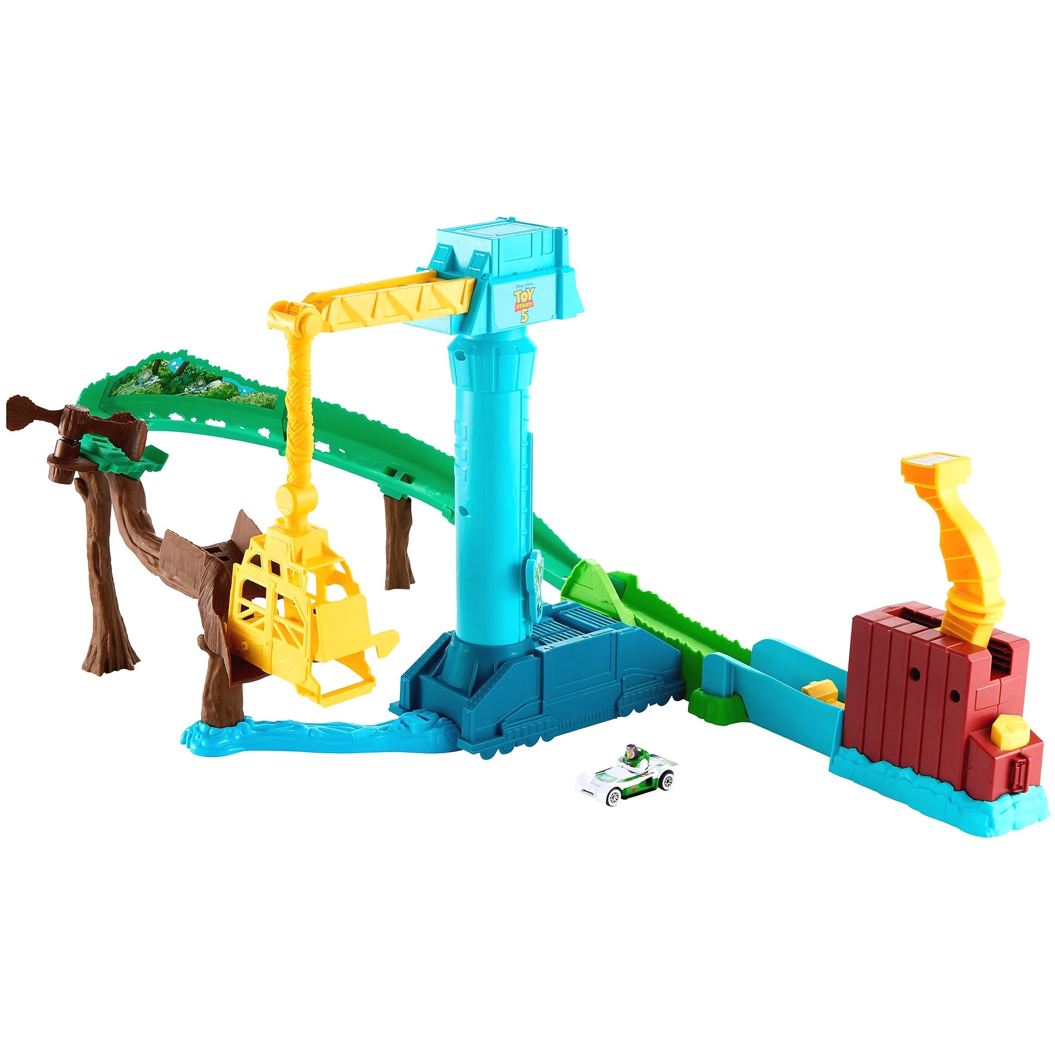 Hot Wheels - Toy Story 5 Hi-Tech Buzz Lightyear's Star Command Adventure Track Set - Mattel