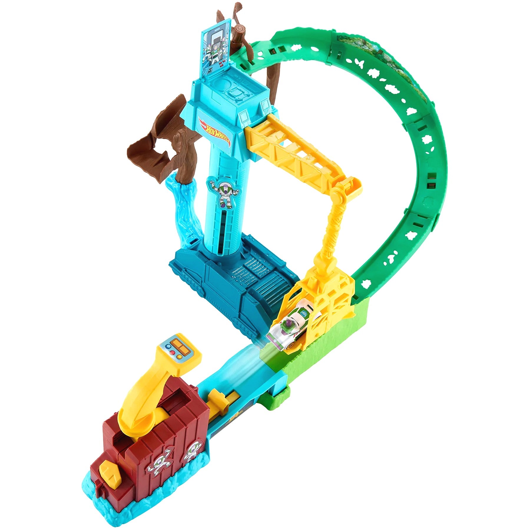 Hot Wheels - Toy Story 5 Hi-Tech Buzz Lightyear's Star Command Adventure Track Set - Mattel