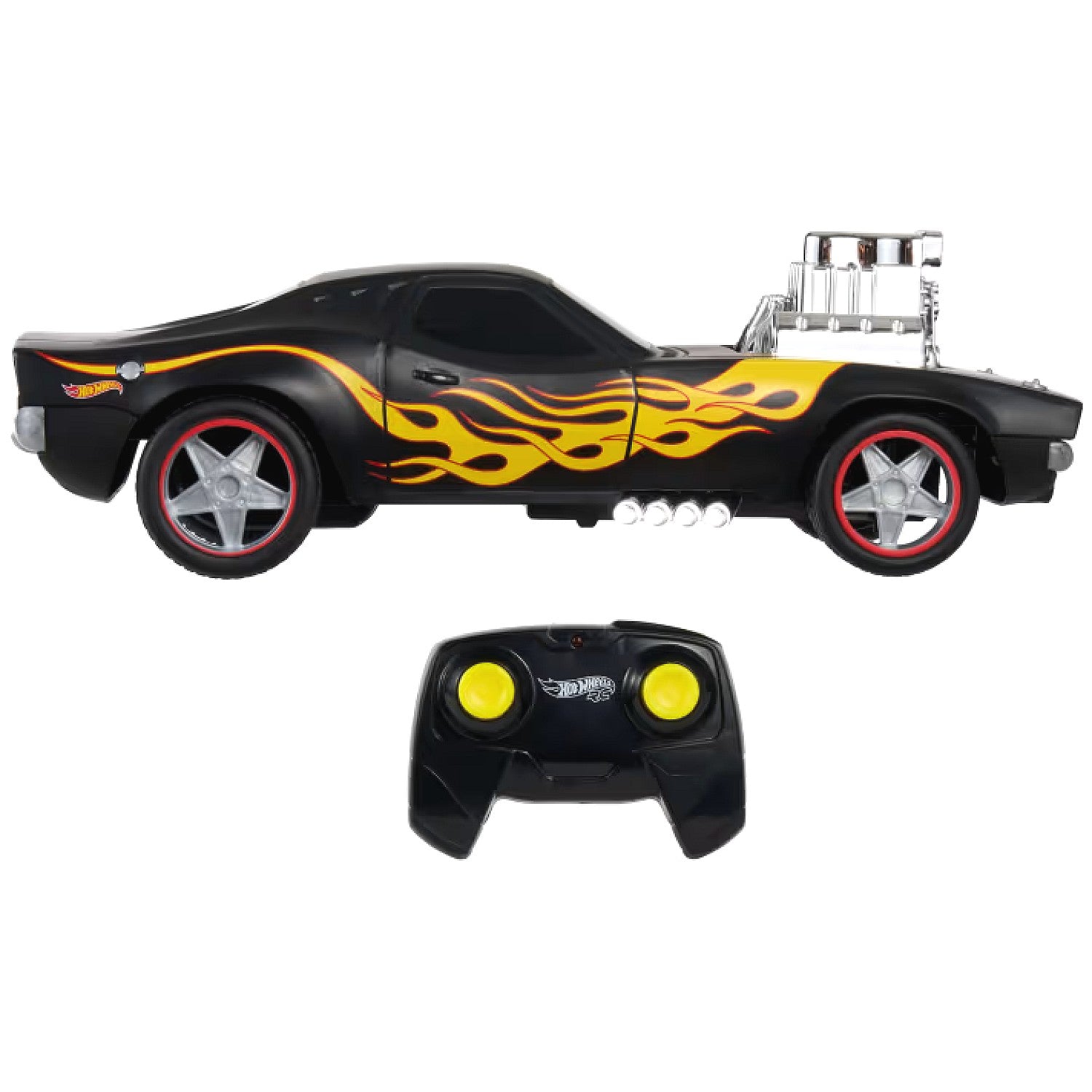 Hot Wheels - RC 1:16 Scale Rodger Dodger Remote-Control Toy Car Battery-Operated - Mattel