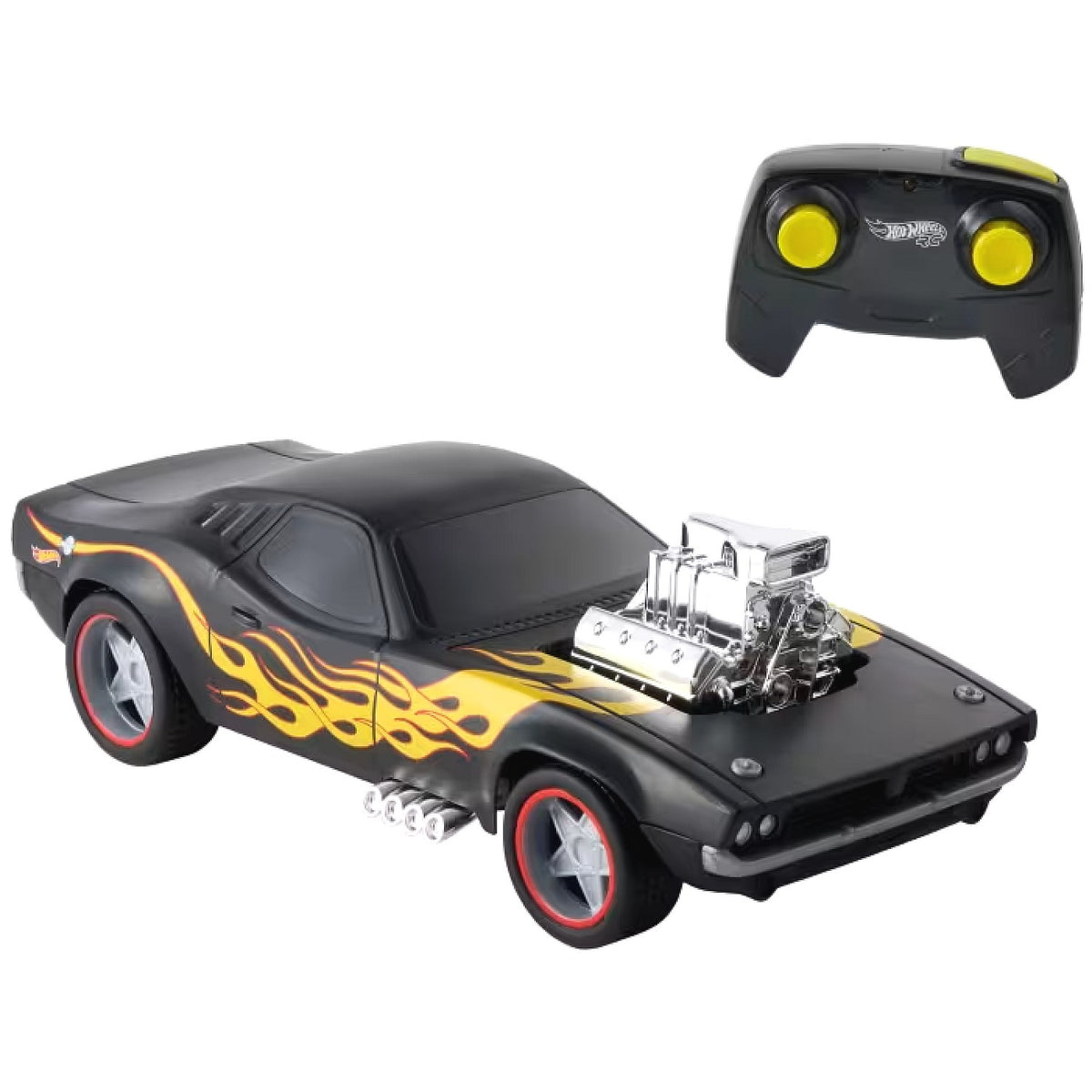 Hot Wheels - RC 1:16 Scale Rodger Dodger Remote-Control Toy Car Battery-Operated - Mattel