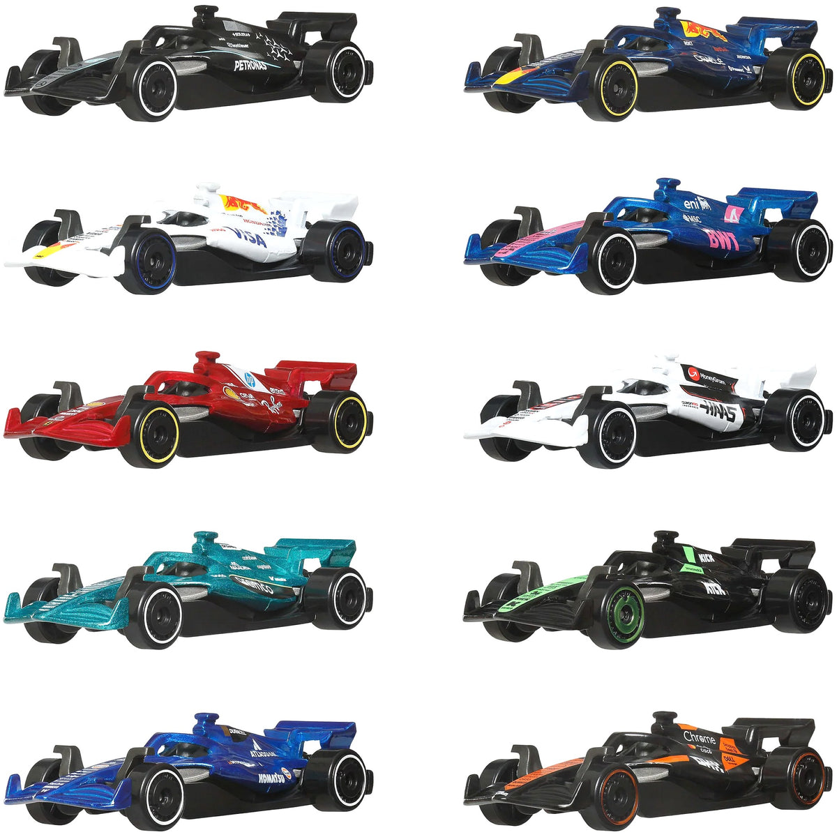 Hot Wheels - 1:64 Die-Cast Formula 1 2025 10 Pack - Mattel