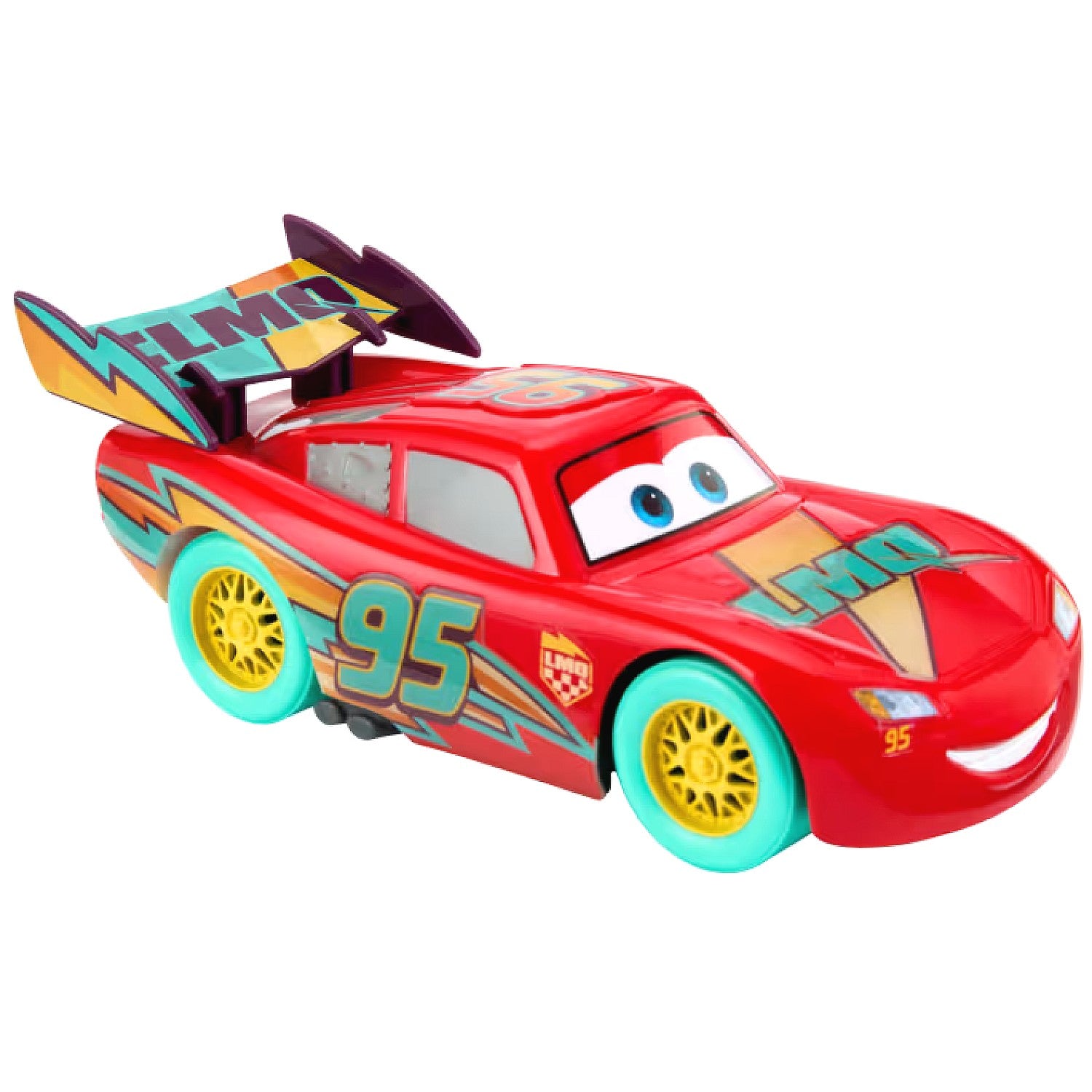 Disney - Pixar Cars Race To Celebrate Lights & Sounds Lightning Mcqueen Toy Vehicle - Mattel