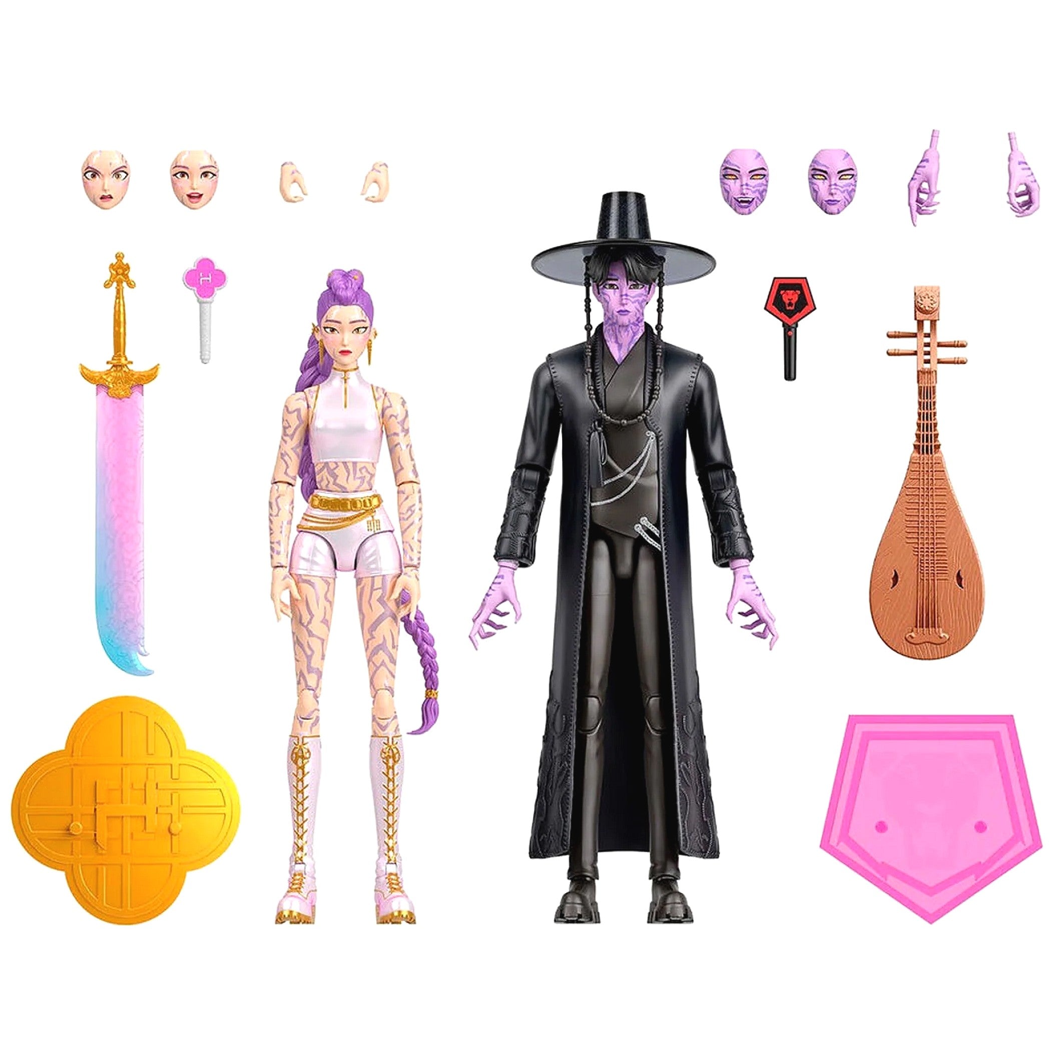 KPop Demon Hunters - 6.5-Inch Rumi & Jinu Final Battle Action Figure 2 Pack - Mattel