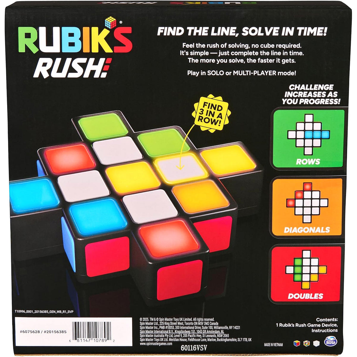 Rubik's - Rush Light-Up Electronic Game - Spin Master