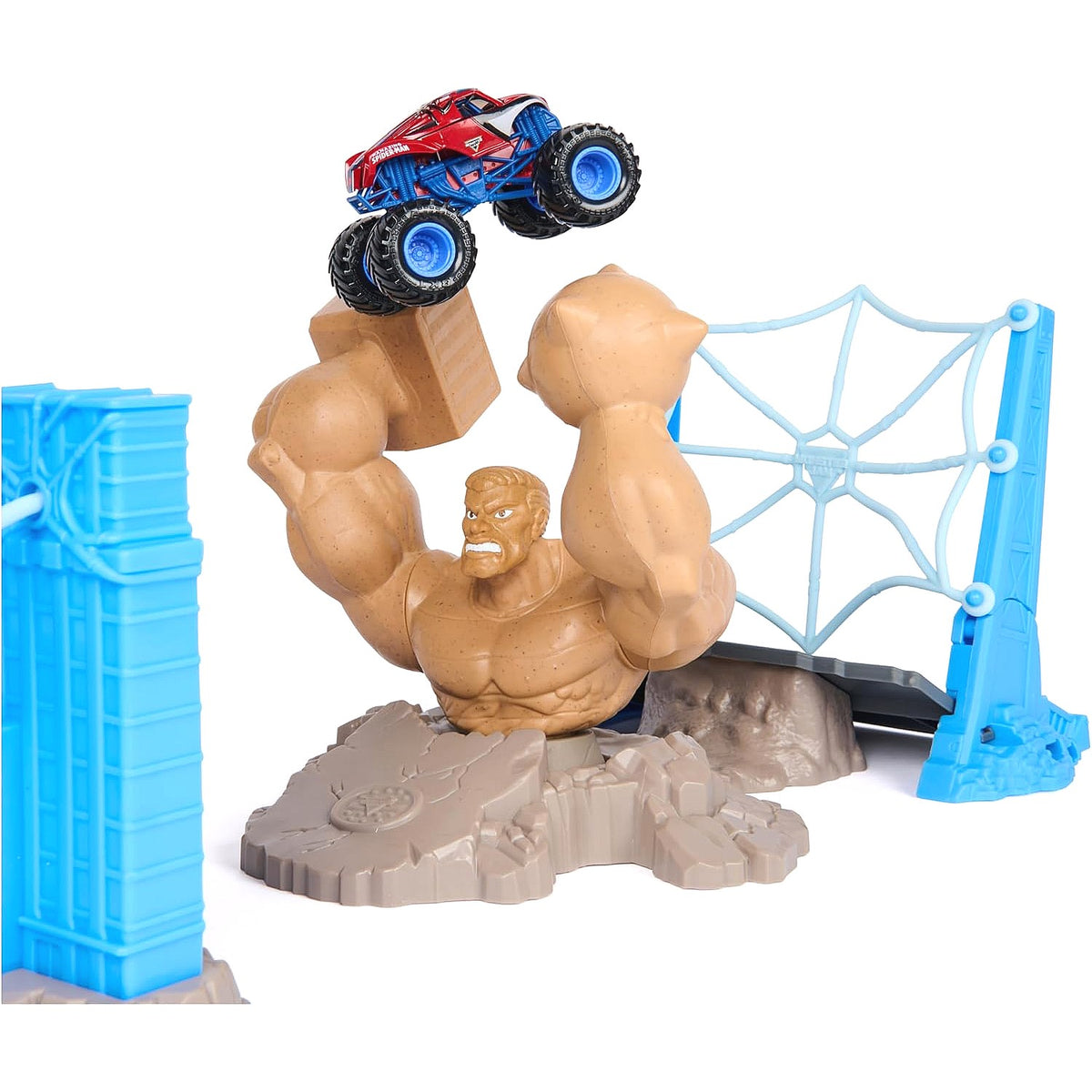 Monster Jam - Marvel Spider-Man Sandman City Battle Playset - Spin Master