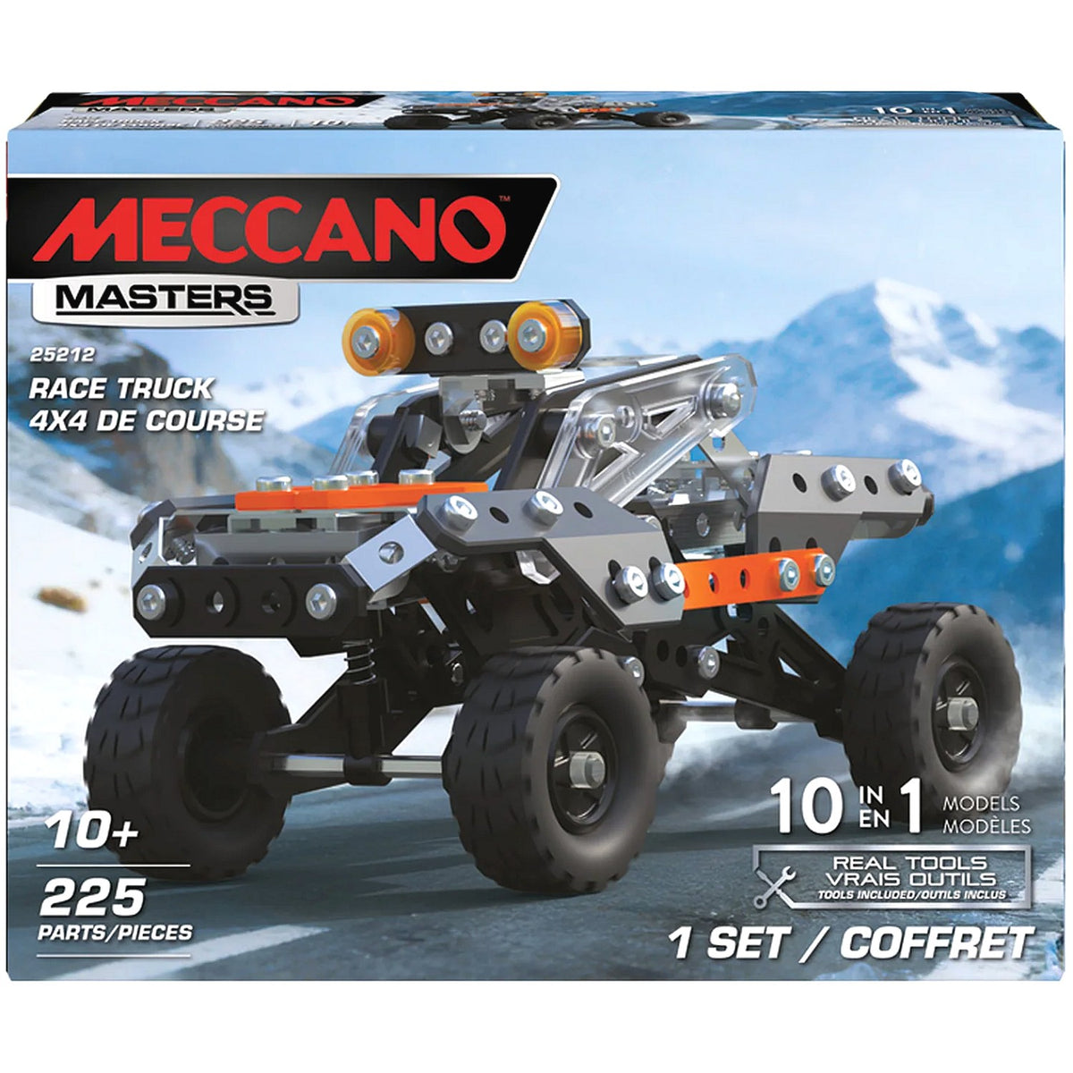Meccano - Masters 10-in-1 Race Truck 4x4 225 Pieces Model 25212