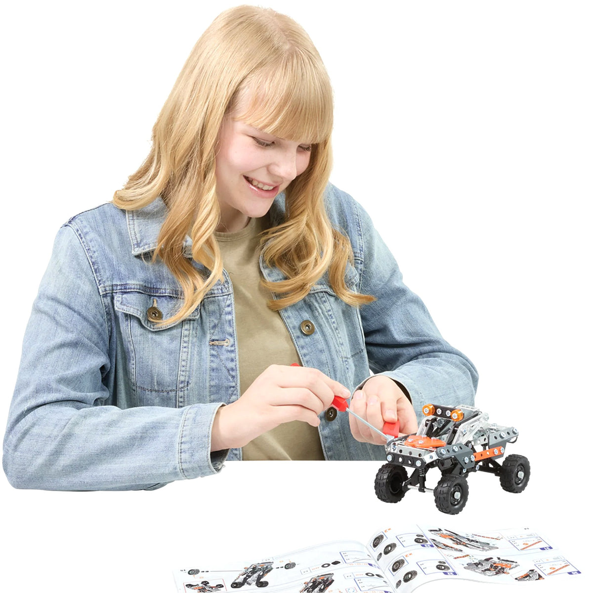 Meccano - Masters 10-in-1 Race Truck 4x4 225 Pieces Model 25212