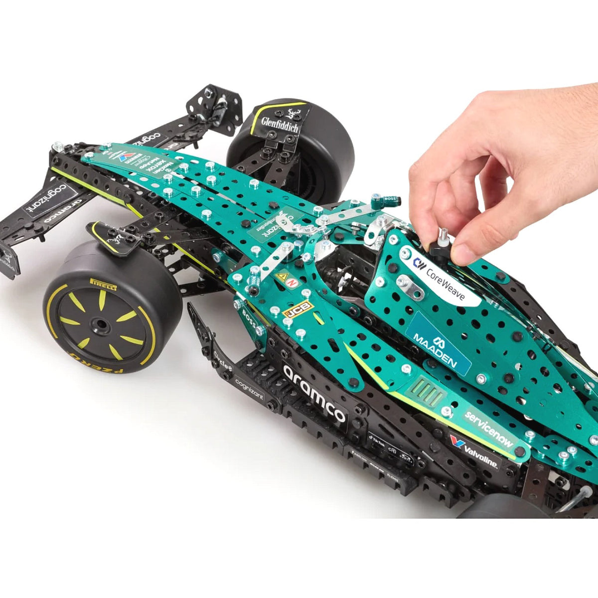 Meccano - Pro Aston Martin Aramco Formula One Race Car 1203 Pieces 1:8 Scale Model 26303