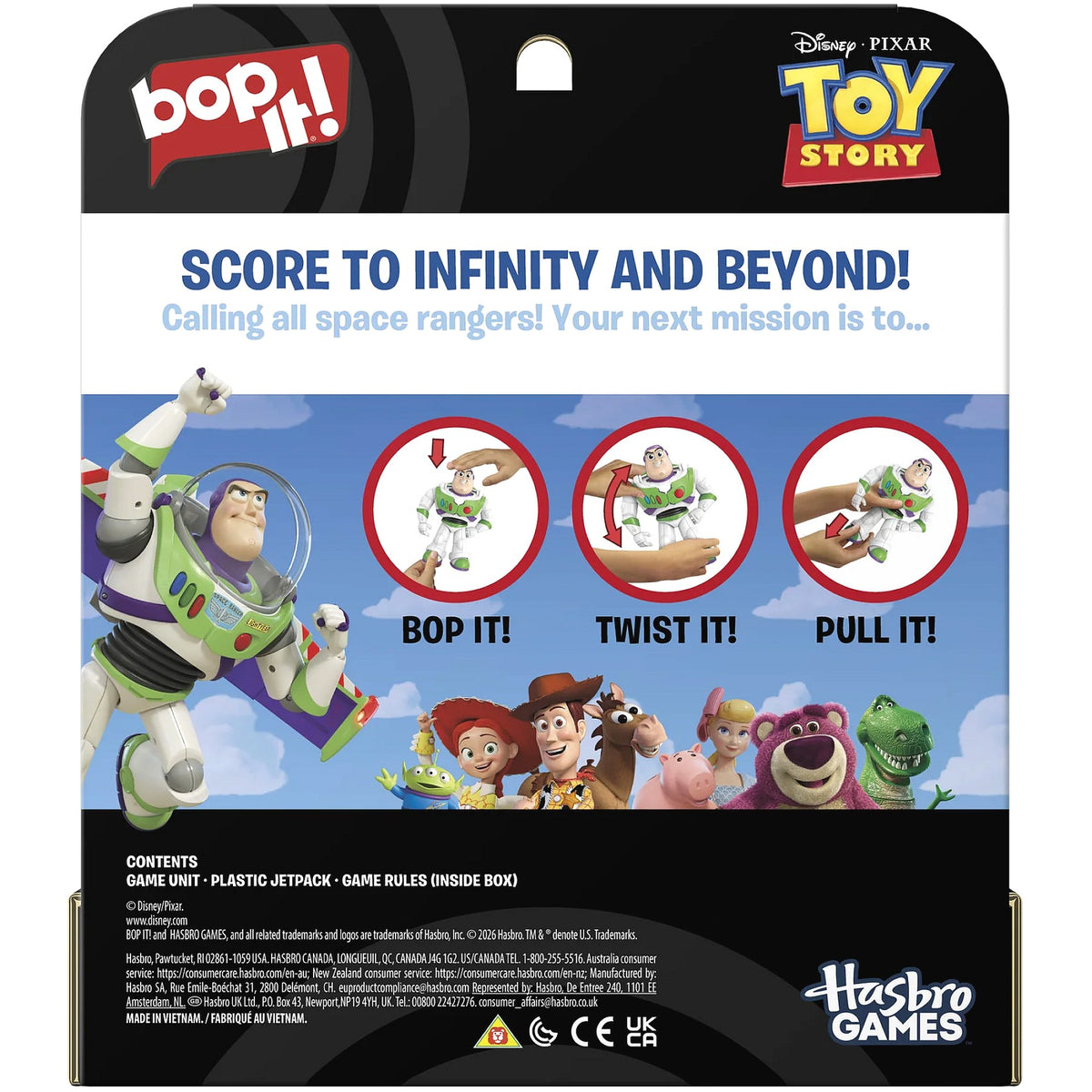 Hasbro GAMES - Bop It! Disney Pixar Buzz Lightyear Edition Electronic Game