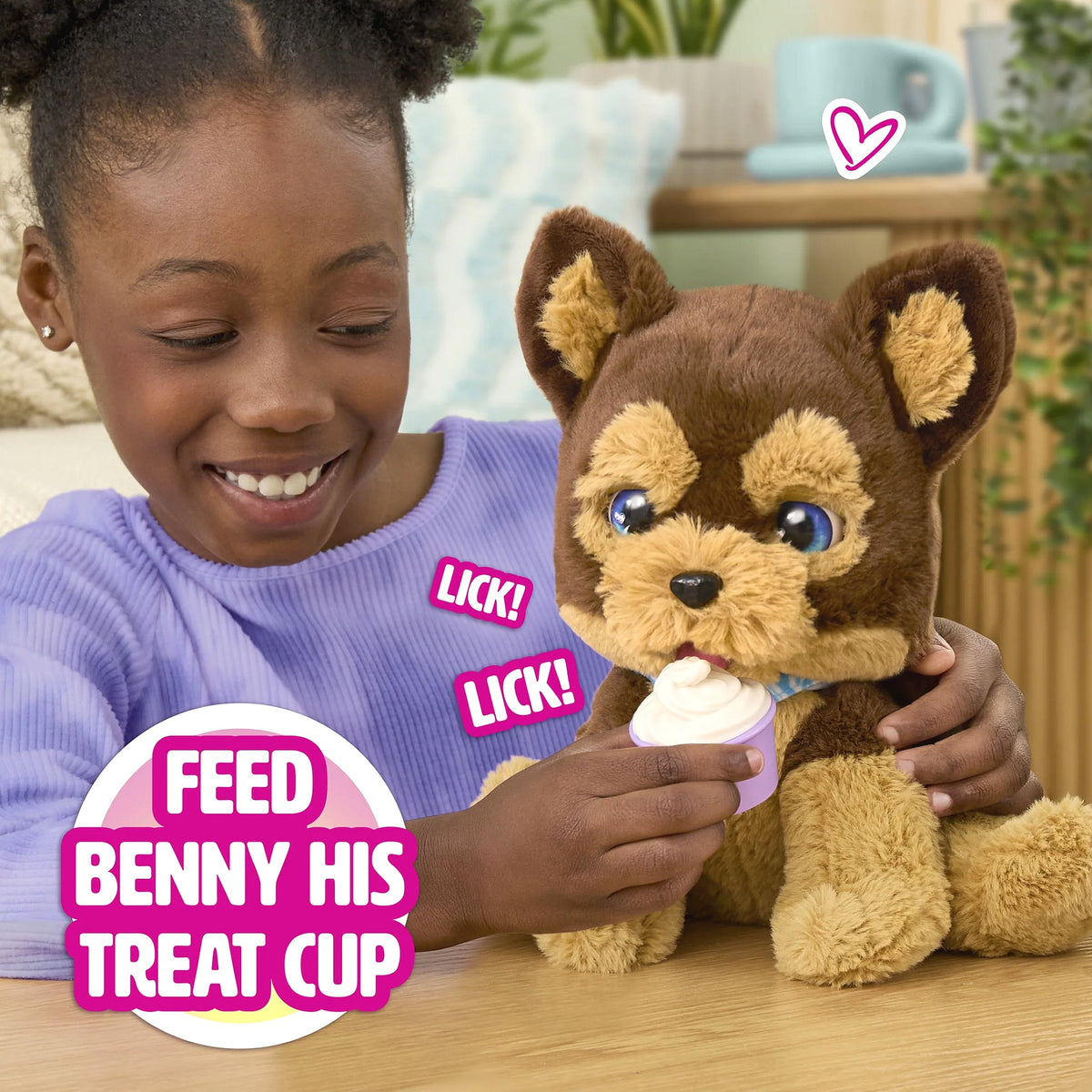 FurReal - Benny the Kiss & Cuddle Pup Interactive Plush