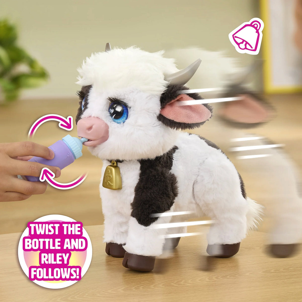 FurReal - Riley the Feed & Follow Cow Interactive Plush