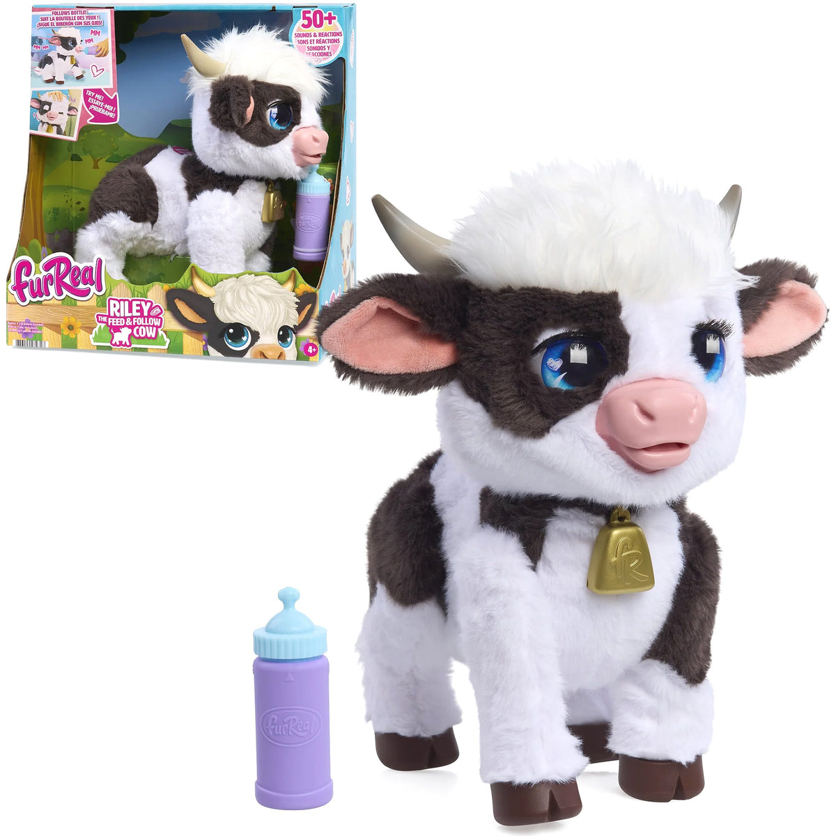 FurReal - Riley the Feed & Follow Cow Interactive Plush