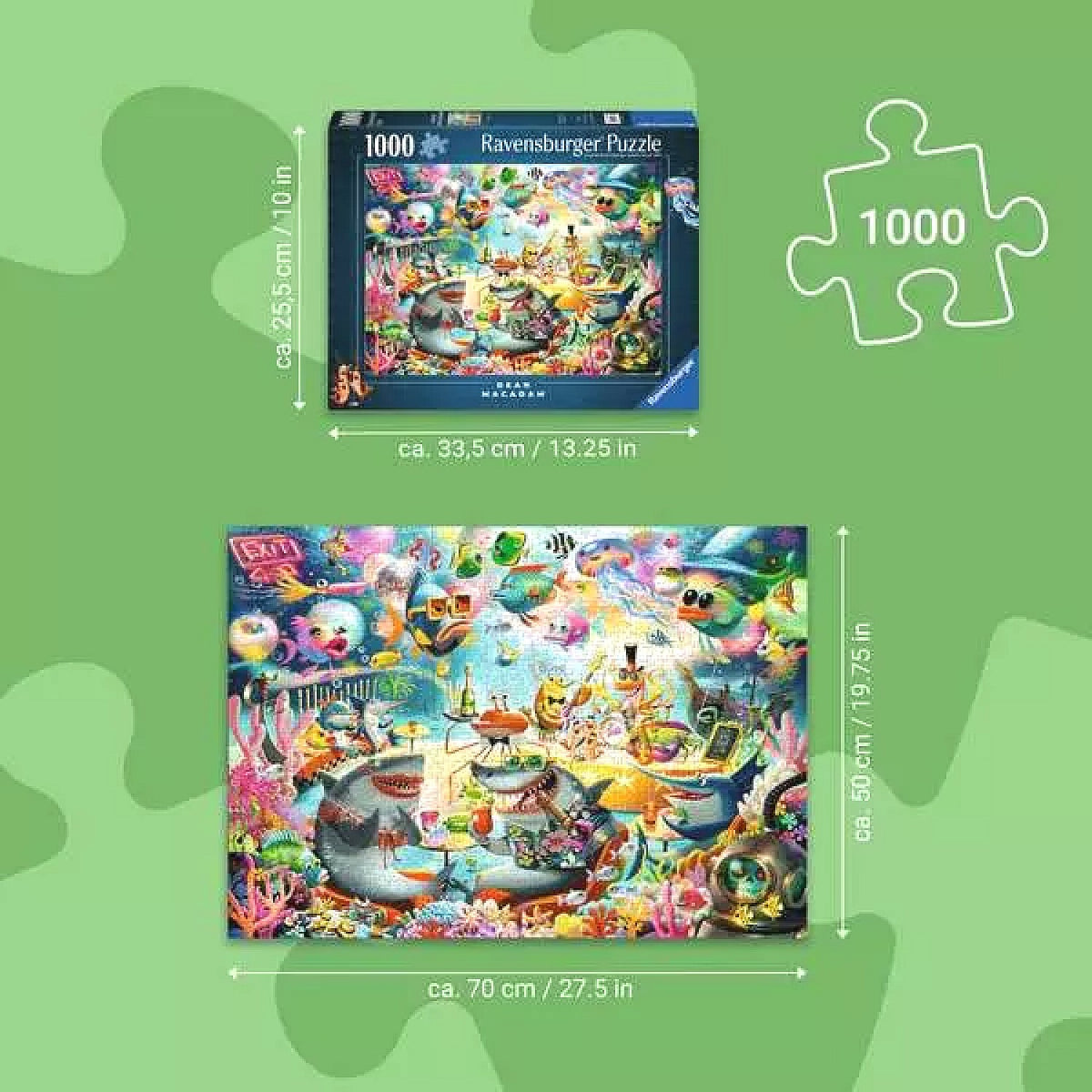 Ravensburger - Dean MacAdam Ocean Lounge Jigsaw Puzzle 1000 Pieces