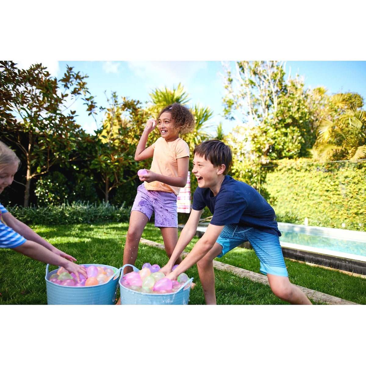 Zuru - Bunch O Balloons Launcher with 100 Balloons - Tropical Party