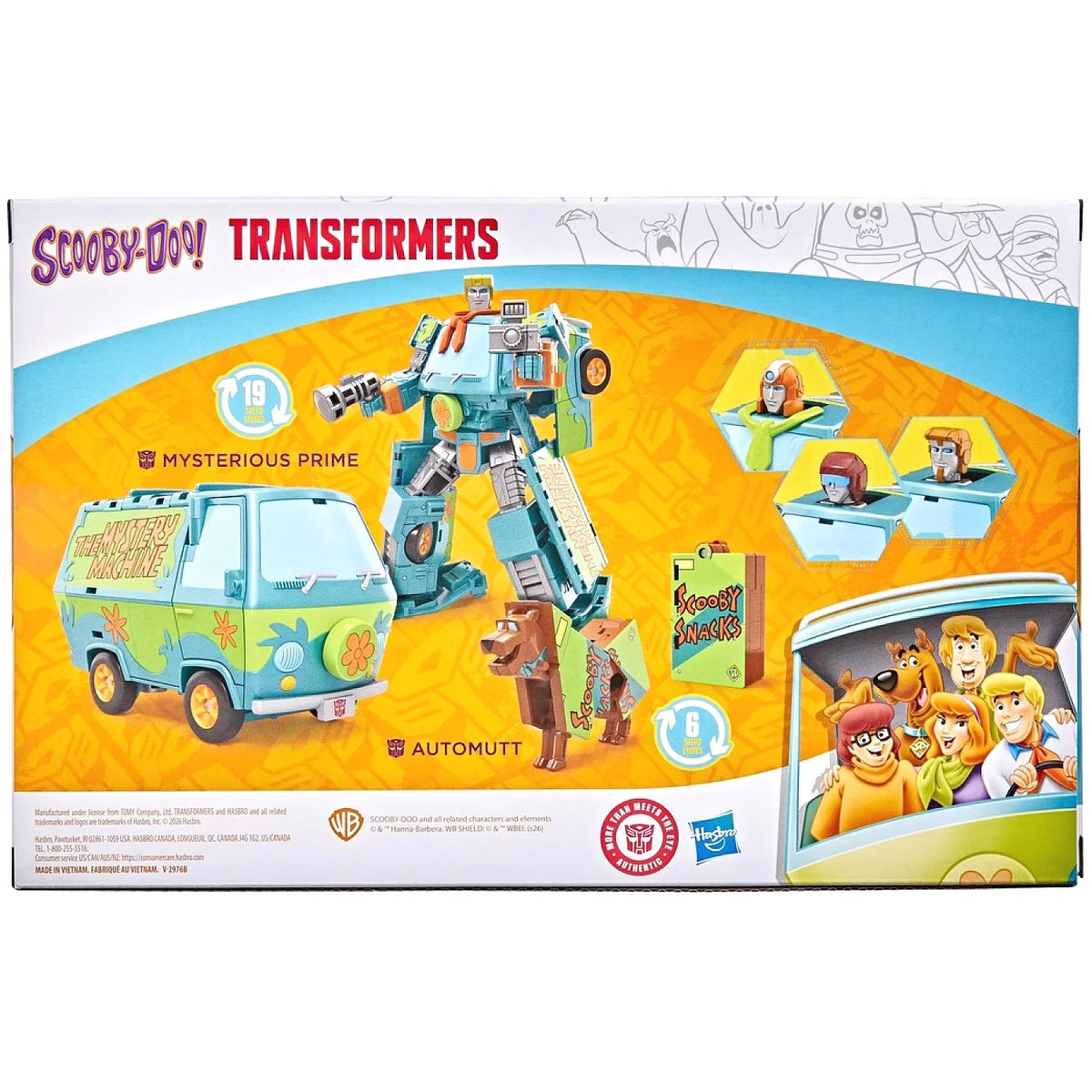 Transformers - X Scooby Doo Mysterious Prime & Automutt Action Figure - Hasbro