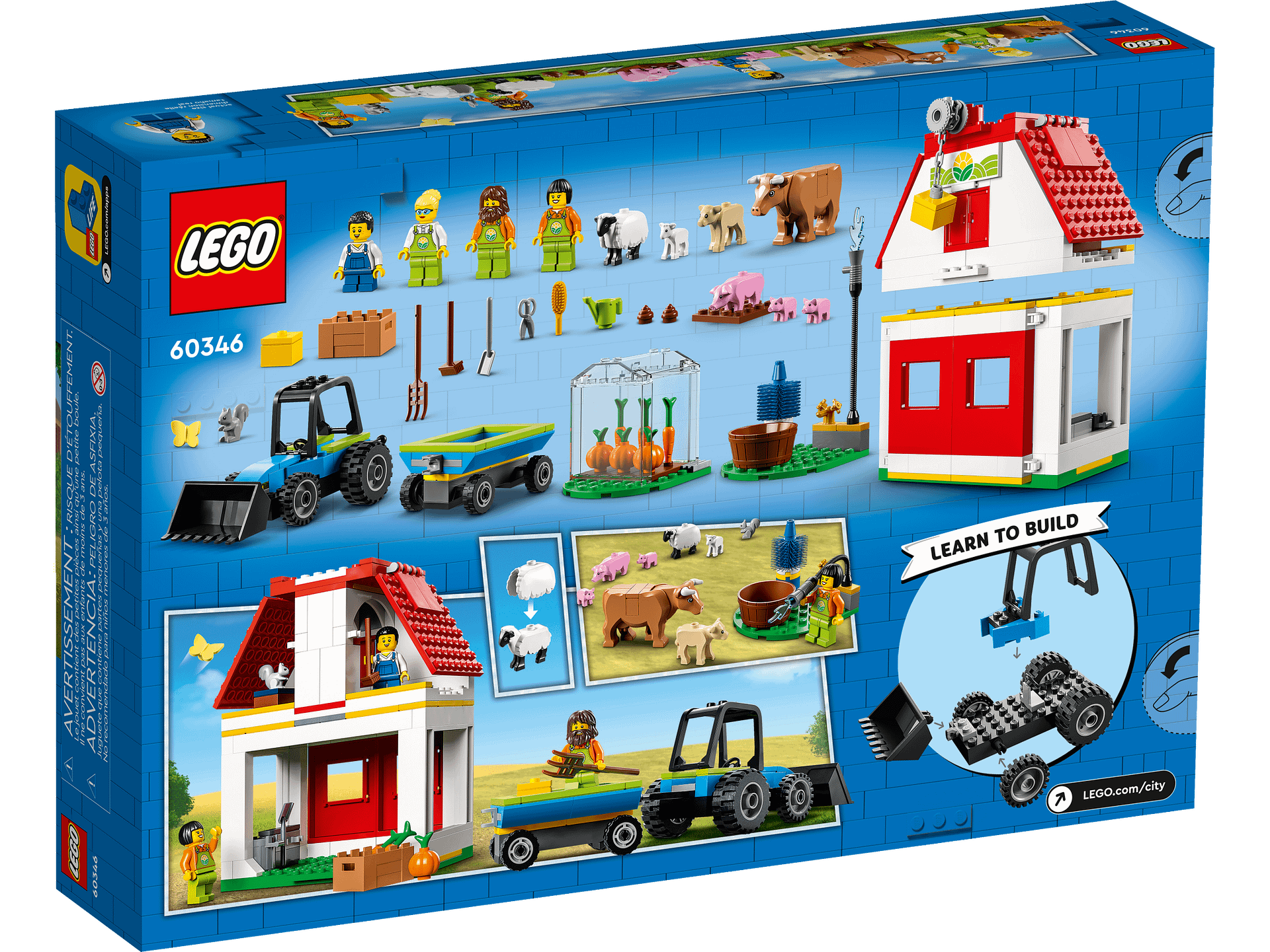 LEGO® 60346 Barn & Farm Animals - City Farm 4+