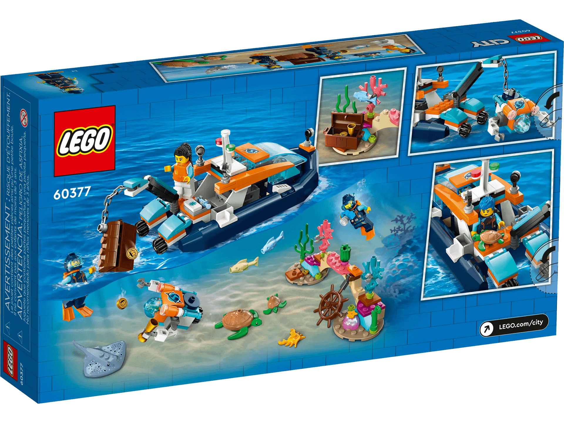 LEGO® 60377 Explorer Diving Boat - City