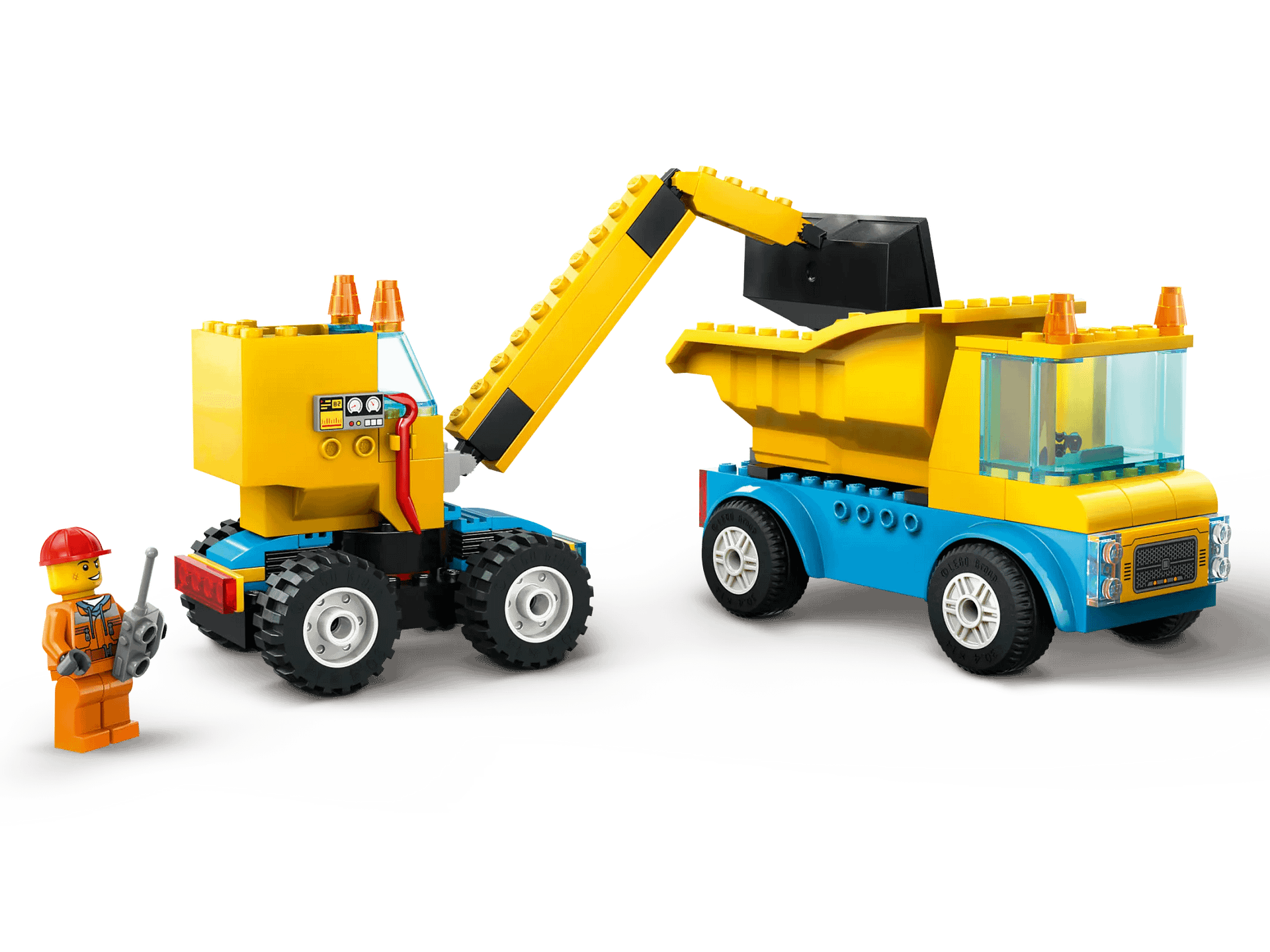 LEGO® 60391 Construction Trucks and Wrecking Ball Crane - City 4+