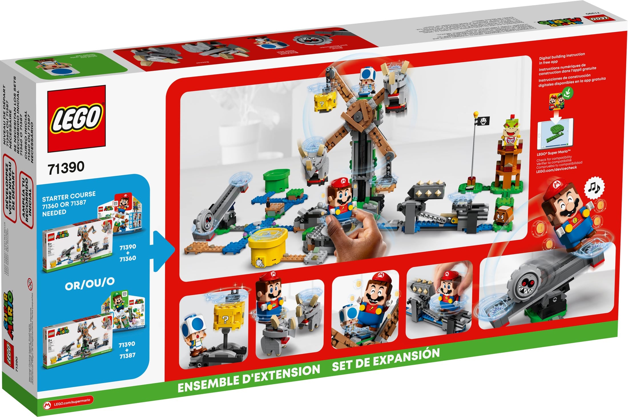 LEGO® 71390 Reznor Knockdown Expansion Set - Super Mario™