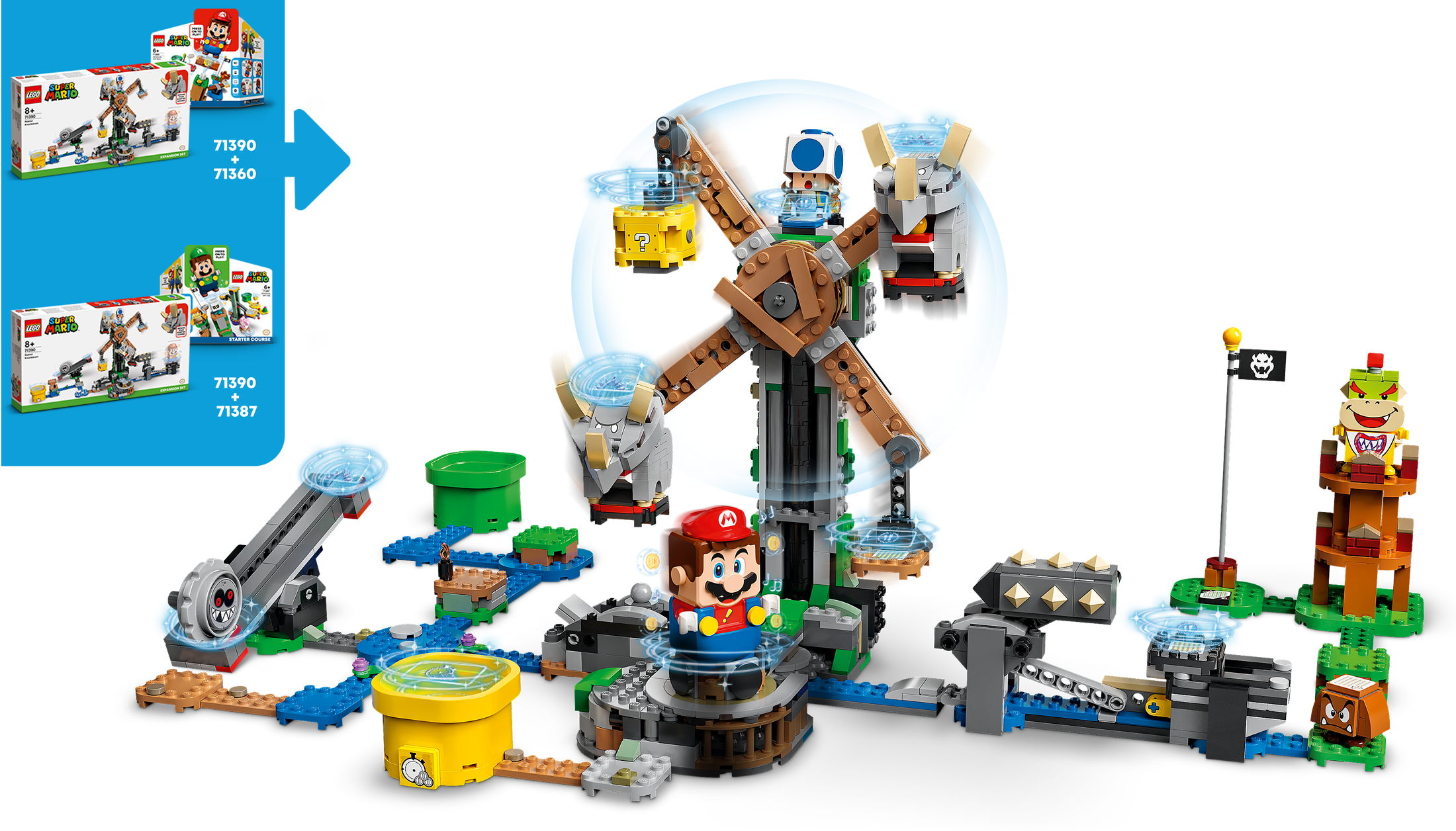 LEGO® 71390 Reznor Knockdown Expansion Set - Super Mario™