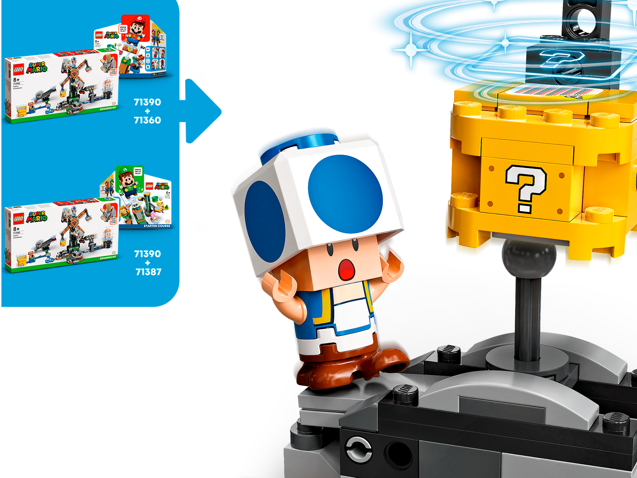 LEGO® 71390 Reznor Knockdown Expansion Set - Super Mario™