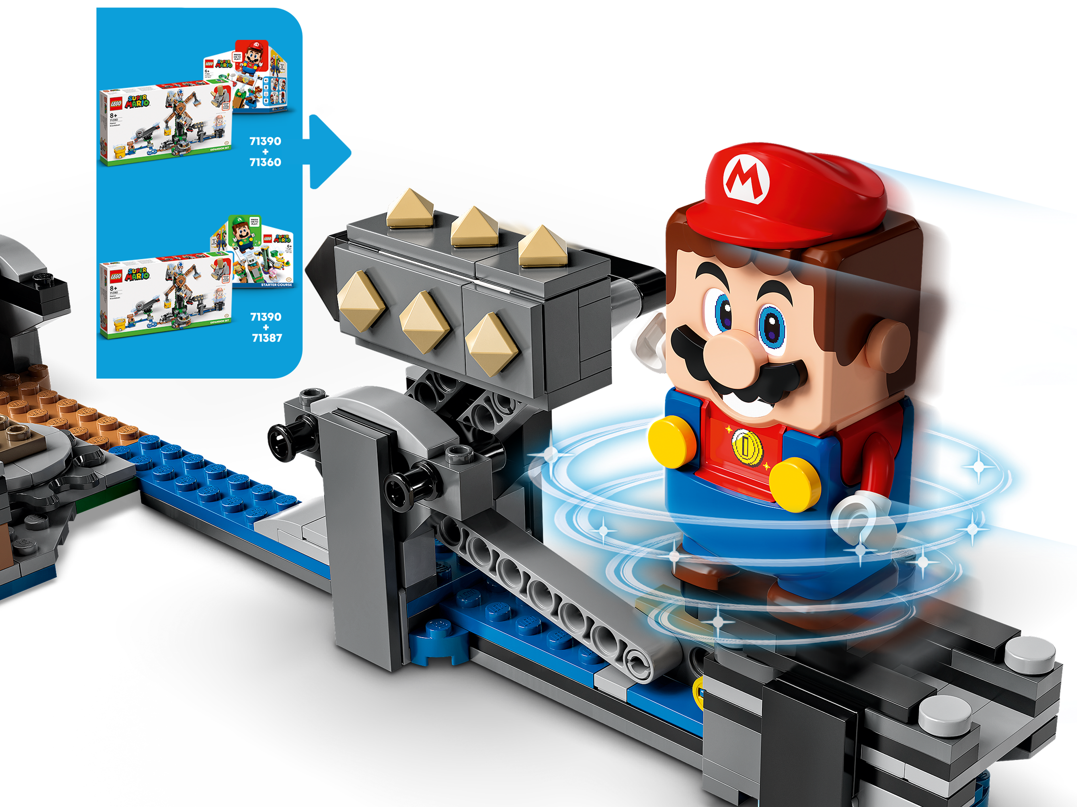LEGO® 71390 Reznor Knockdown Expansion Set - Super Mario™