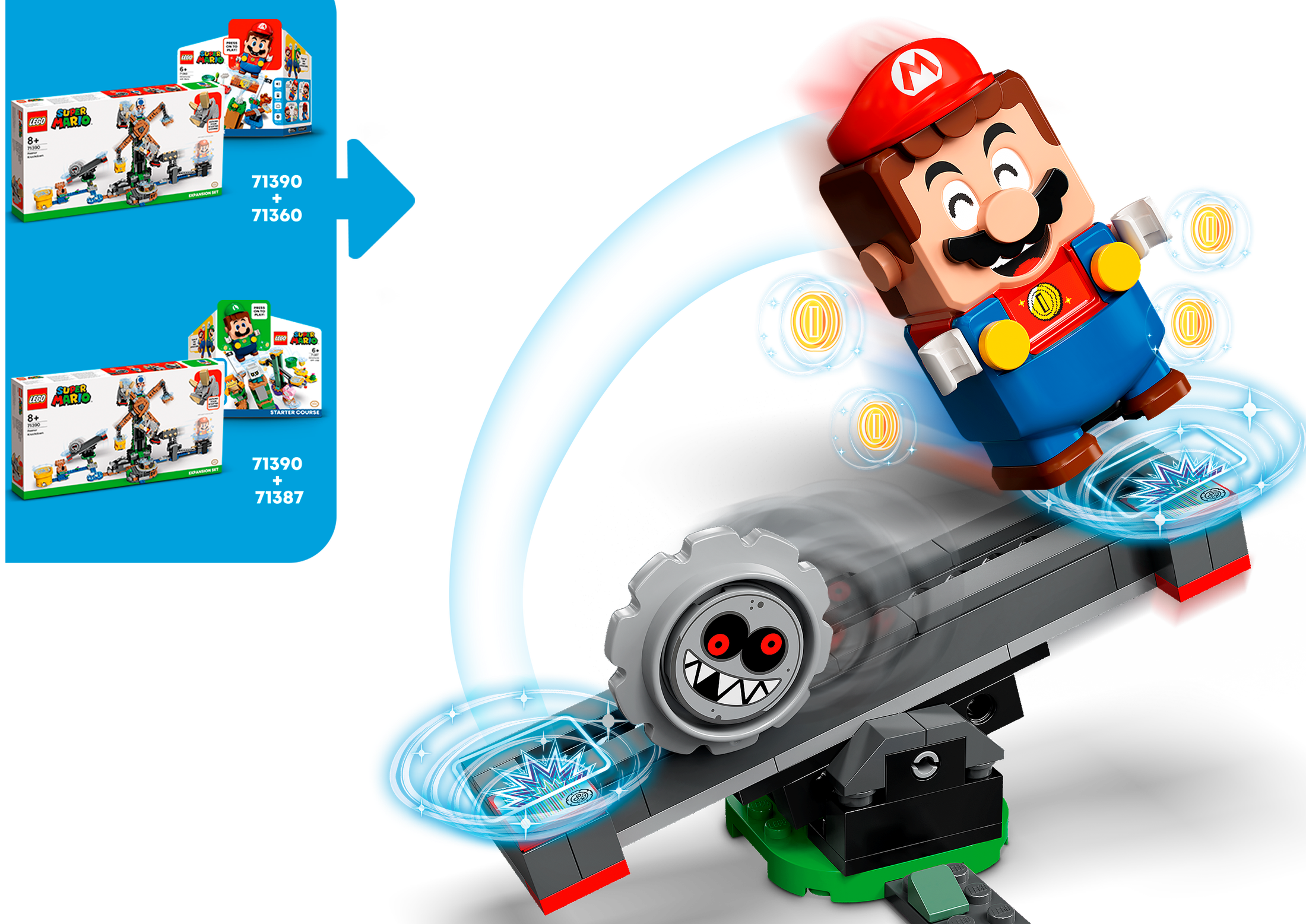 LEGO® 71390 Reznor Knockdown Expansion Set - Super Mario™