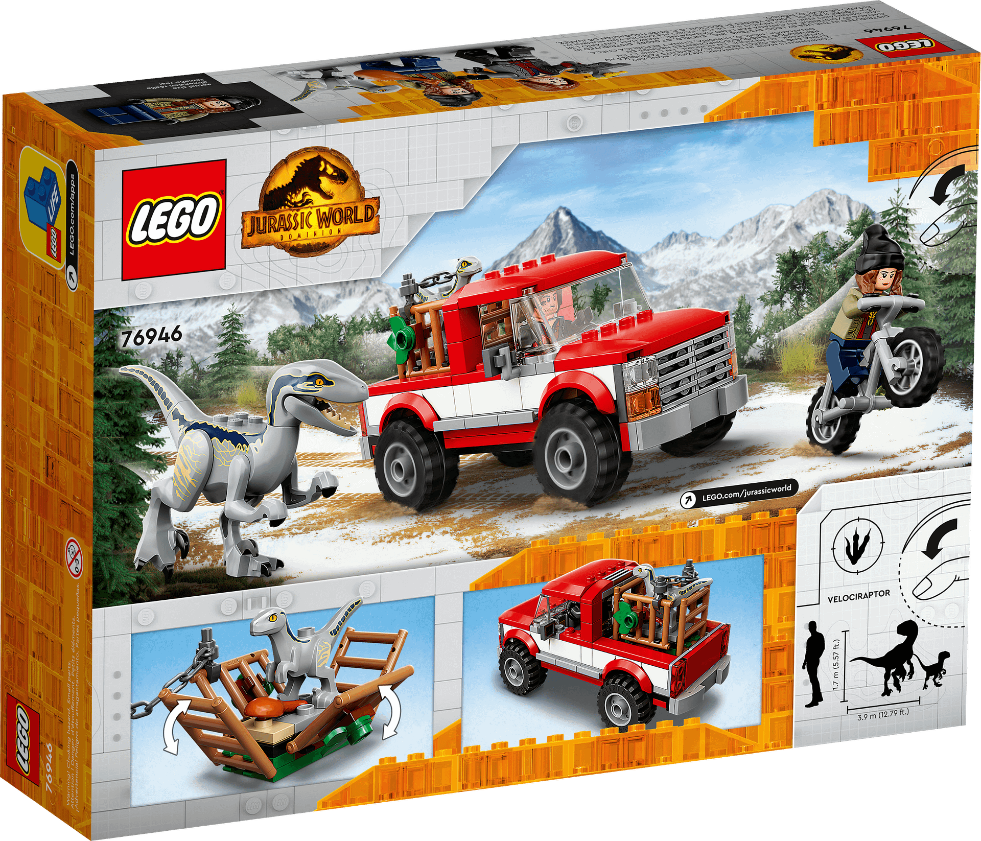 LEGO® 76946 Blue & Beta Velociraptor Capture - Jurassic World™