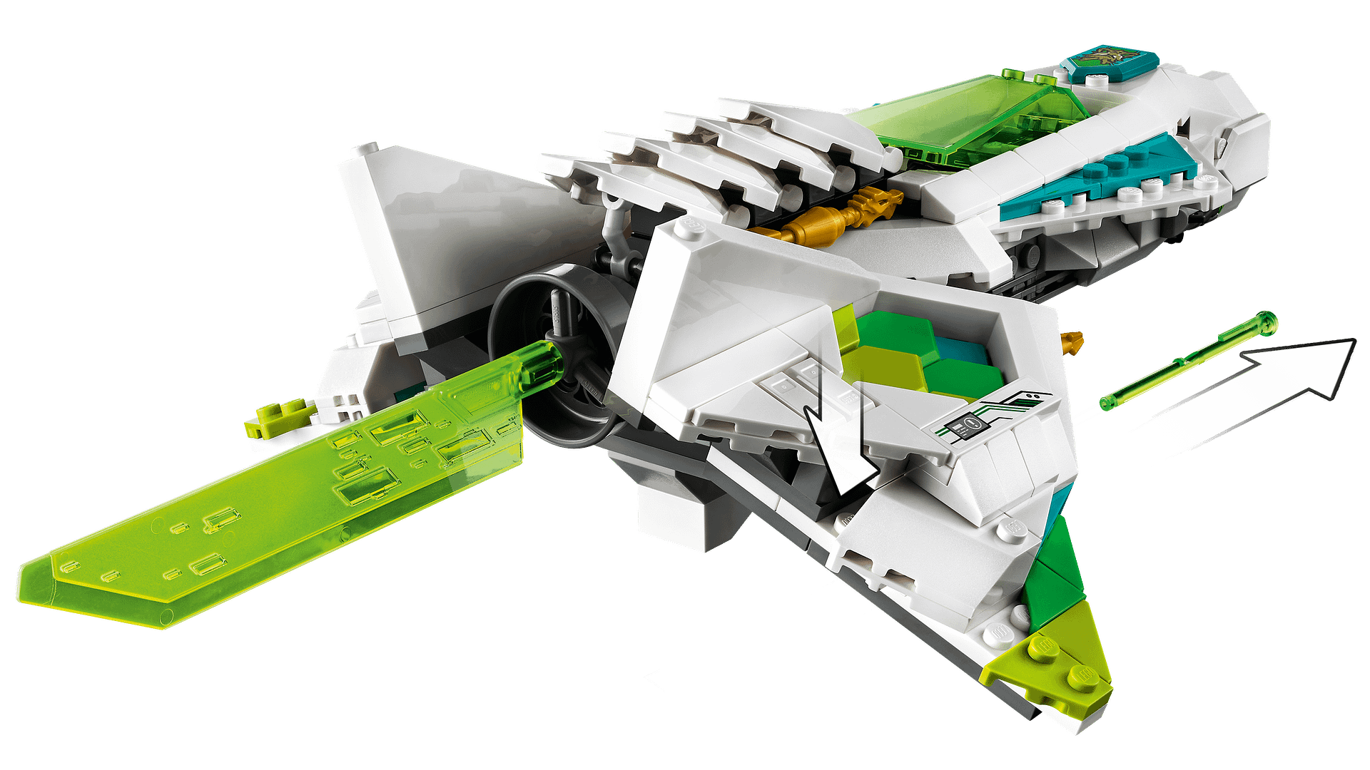 LEGO® 80020 White Dragon Horse Jet - Monkie Kid™