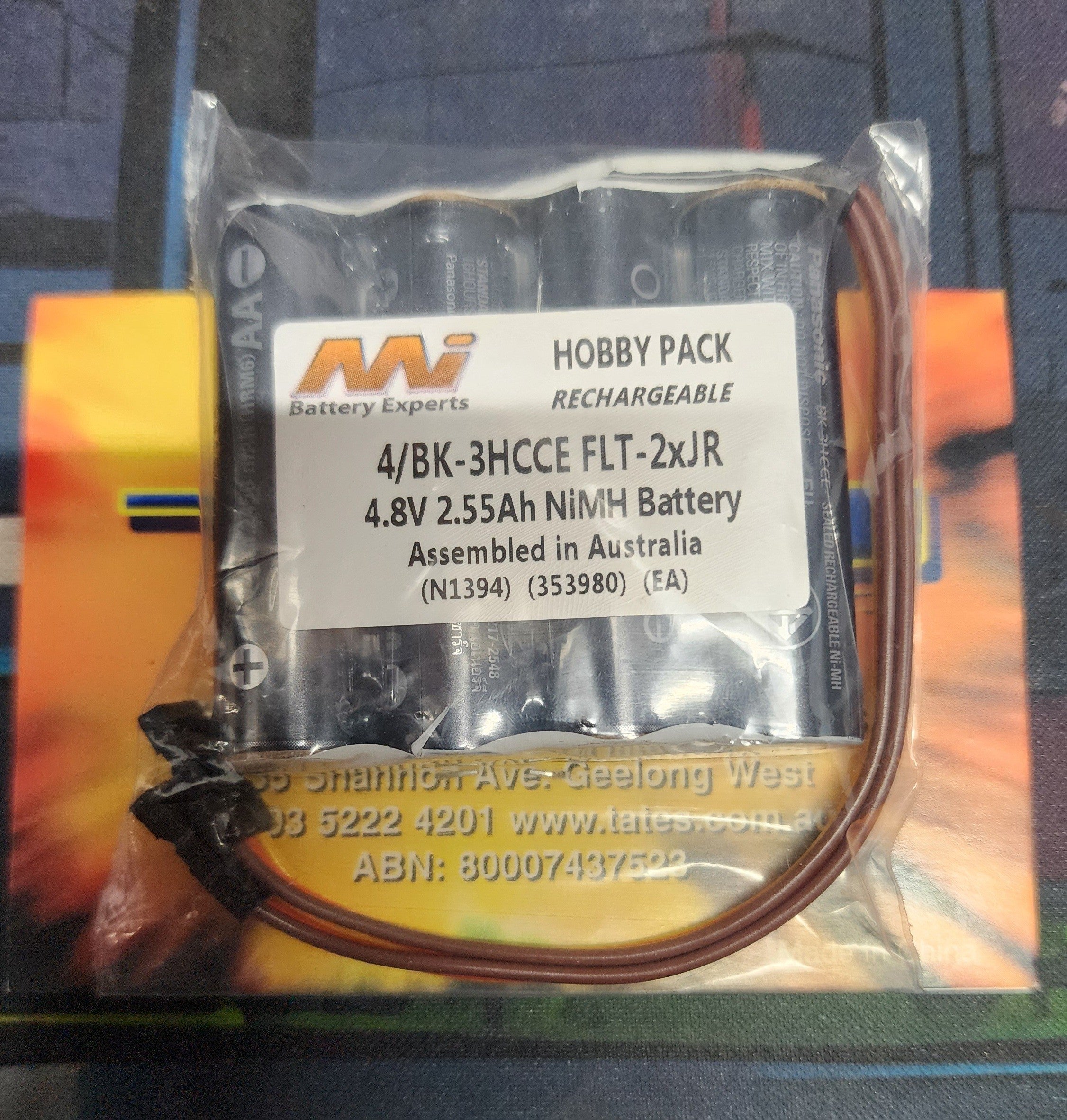 ENELOOP 4.8V 2550MAH JR FLAT RX BATTERY