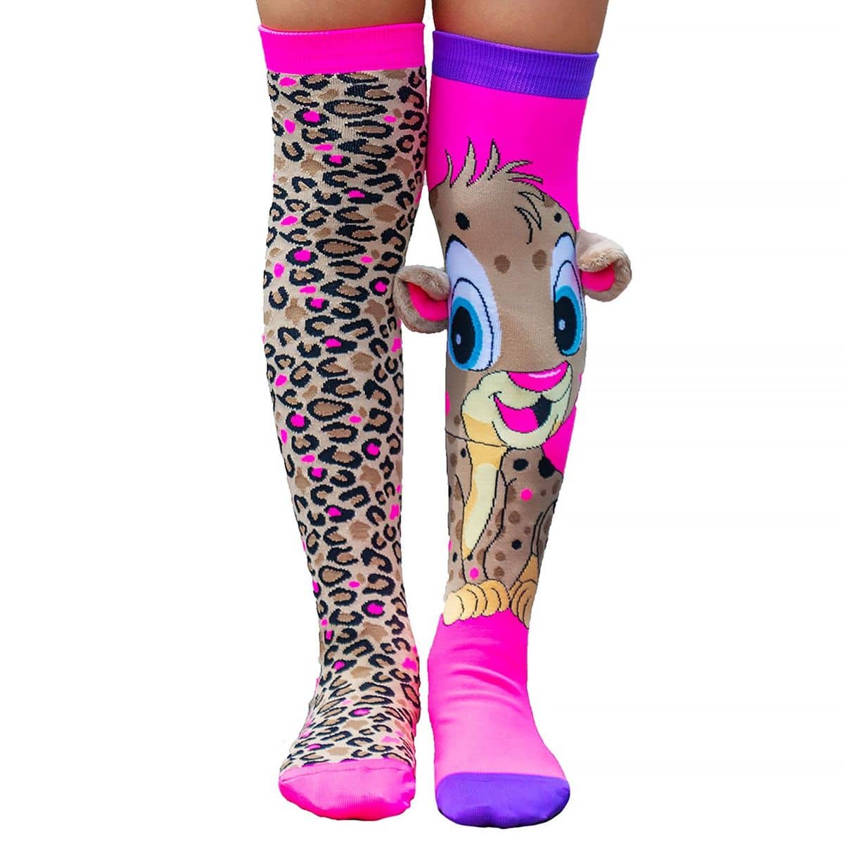 MADMIA - Cheeky Cheetah Socks (one Size Fits Most) Mucheekycheet