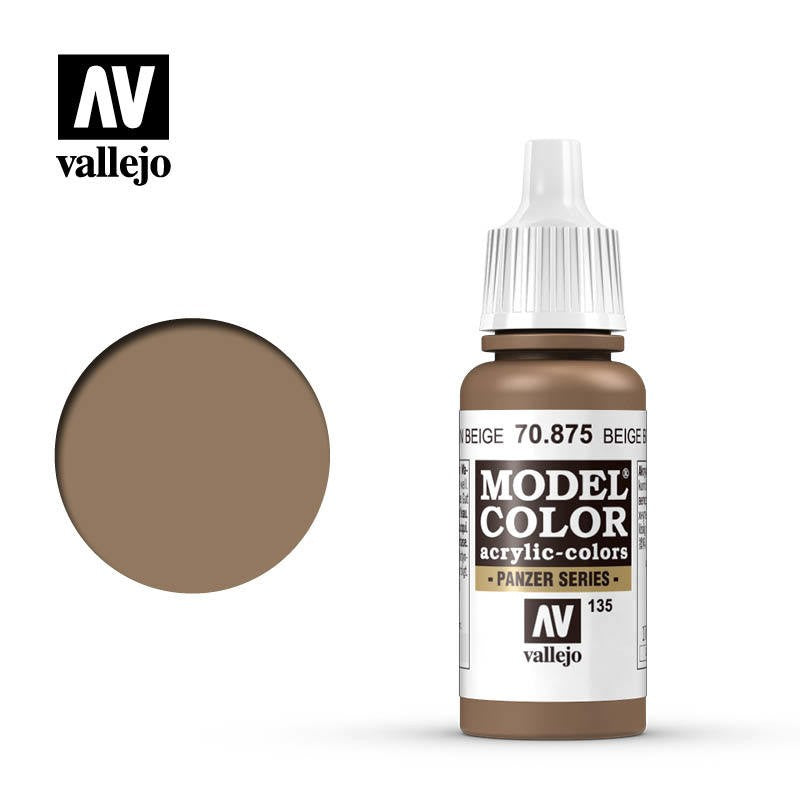 VALLEJO MODEL COLOR BEIGE BROWN 17ML AV70875